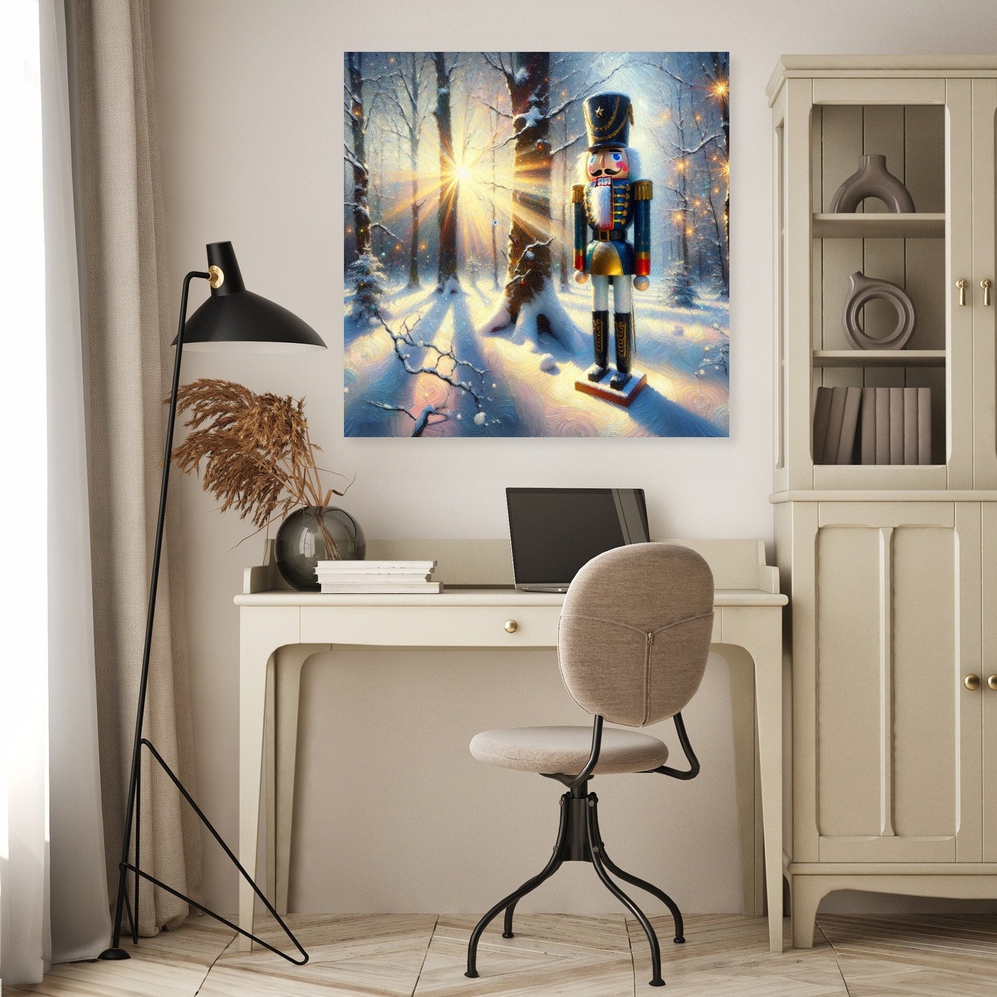 Nutcracker's Snowy Waltz Canvas