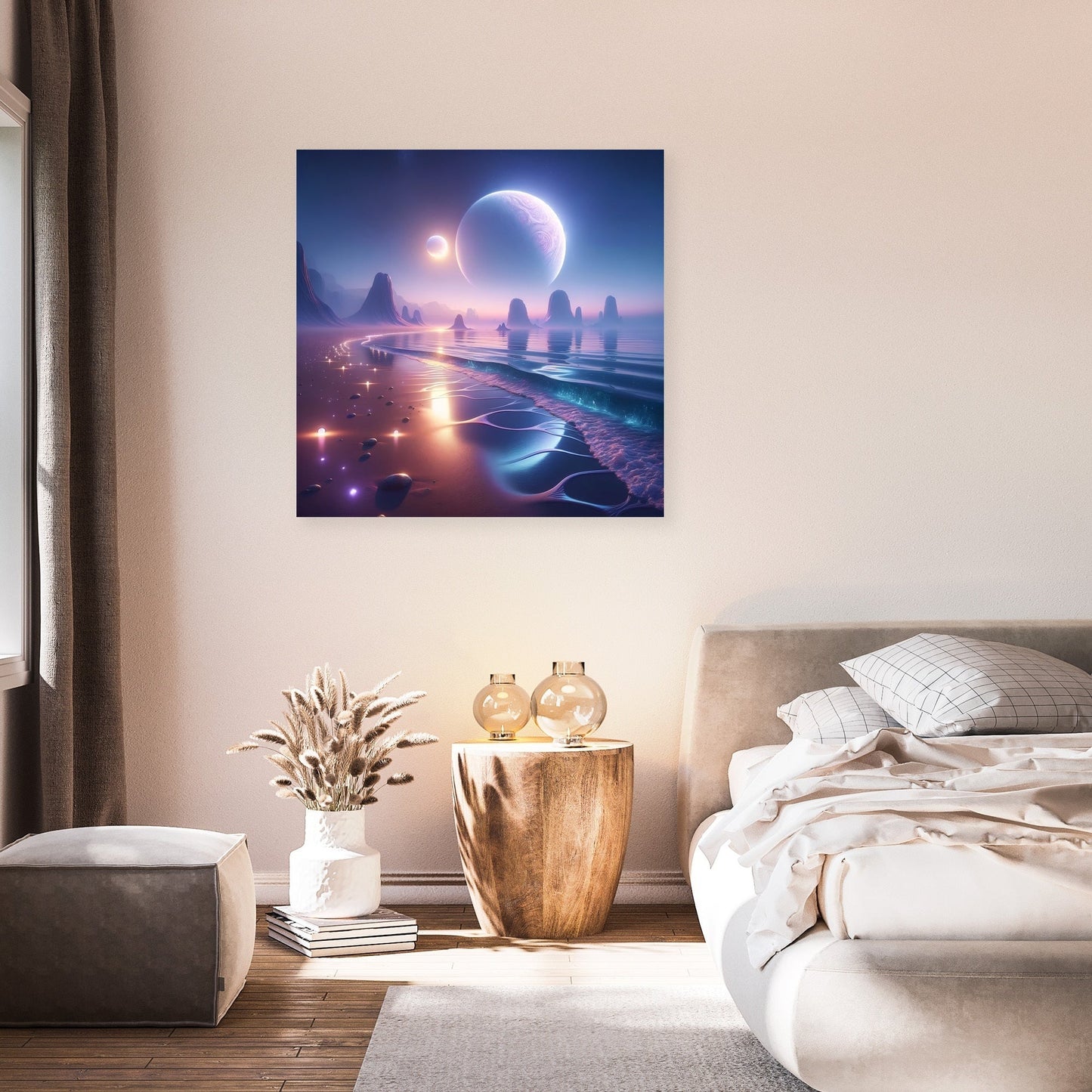 Twin Moon Beach Canvas