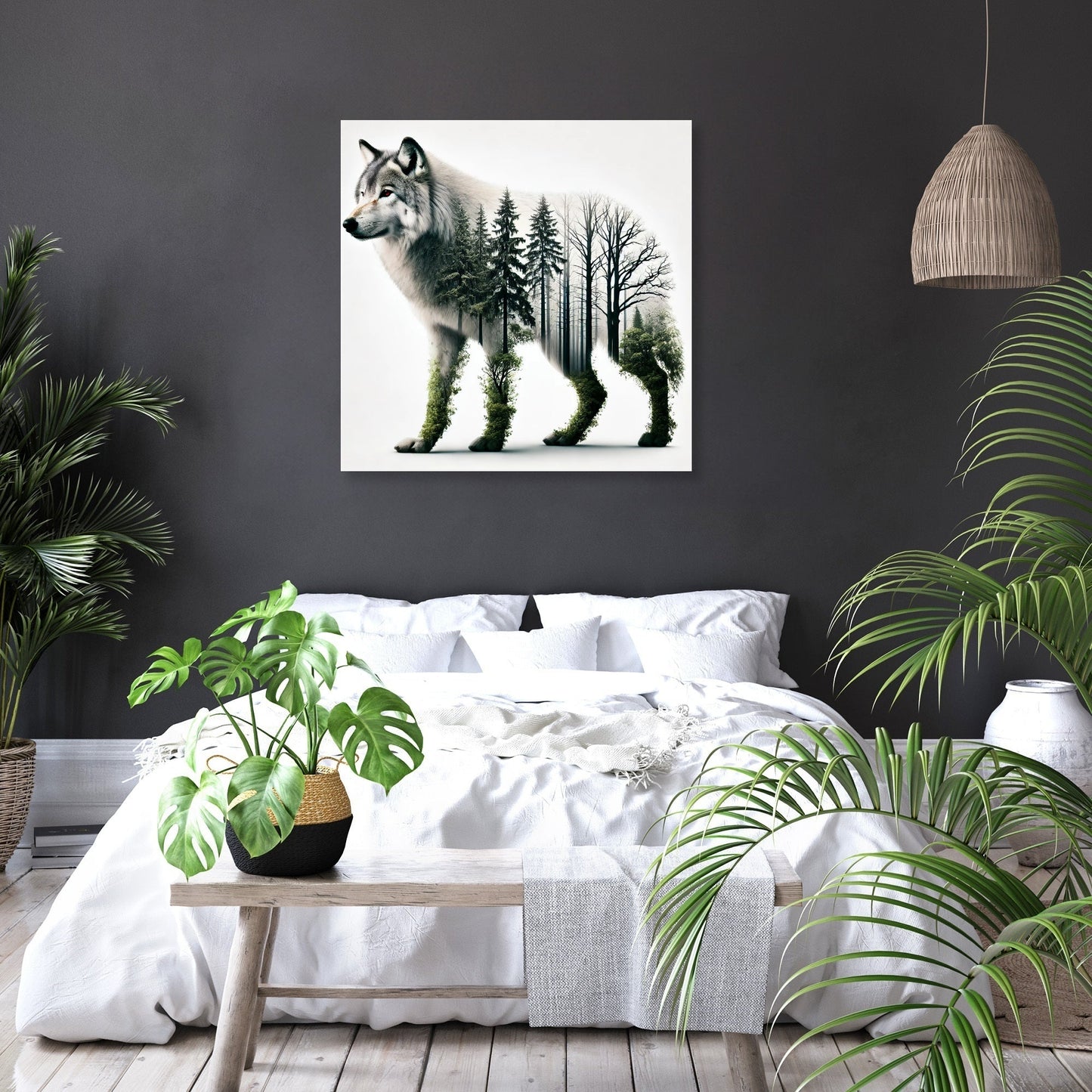 Wolf's Forest Spirit Canvas