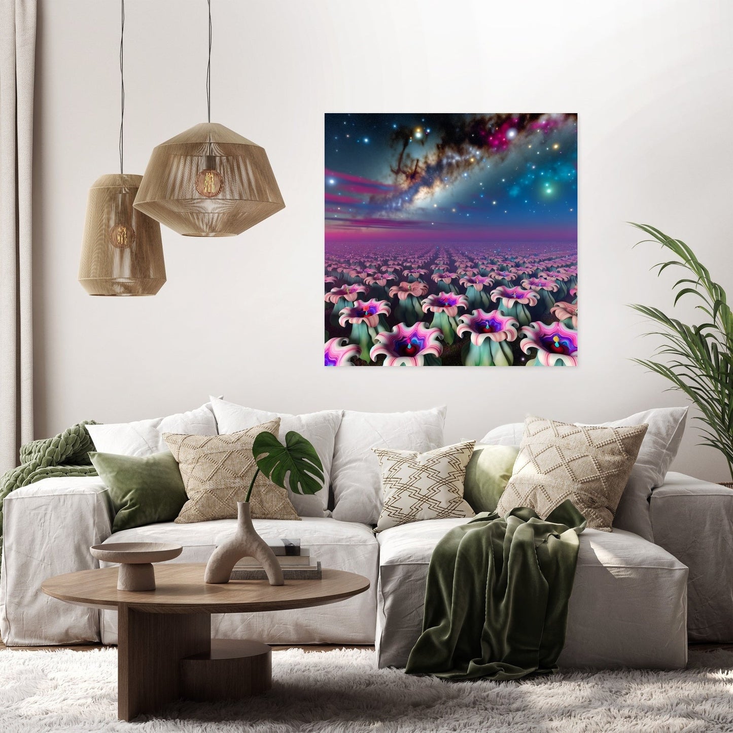 Nebula Bloom Canvas