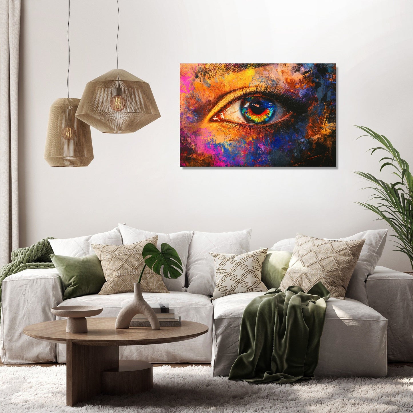 Glitched Eye Canvas