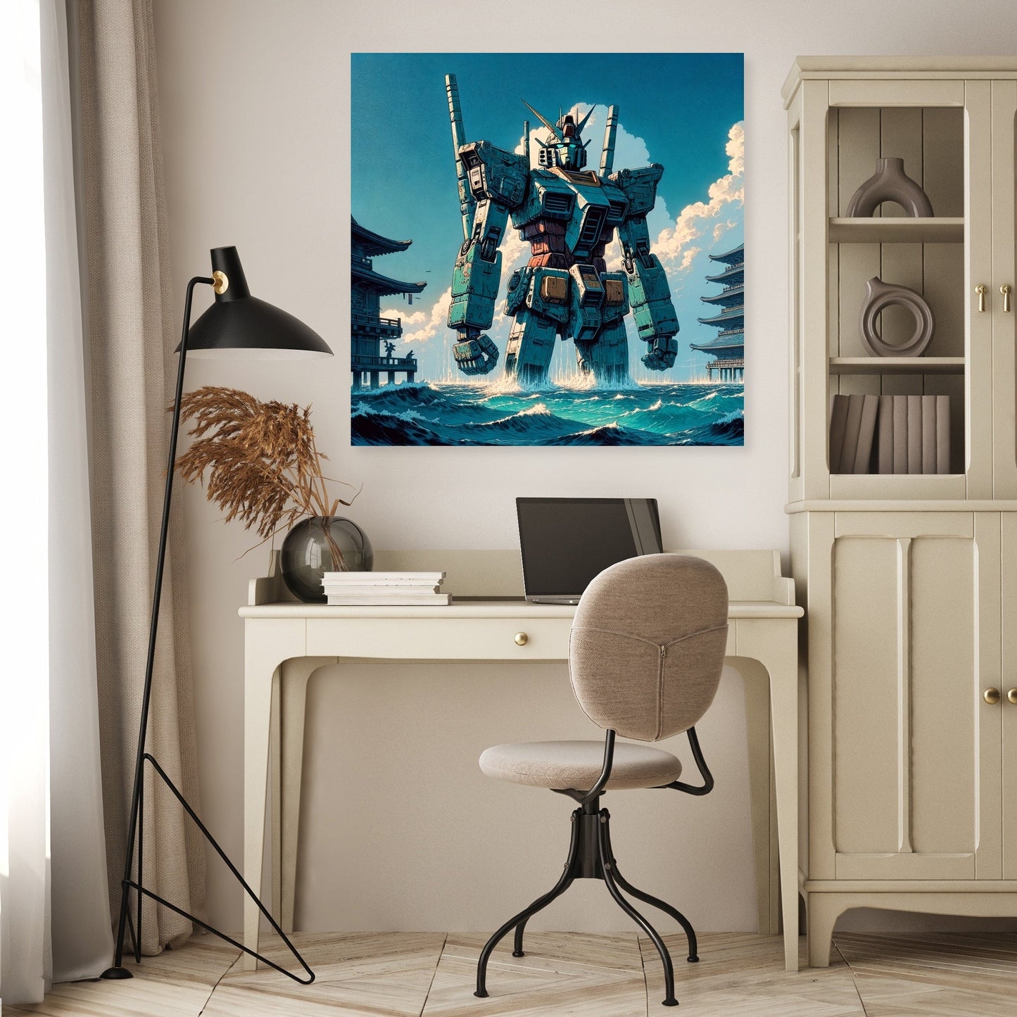 Ocean Mecha Guardian Canvas