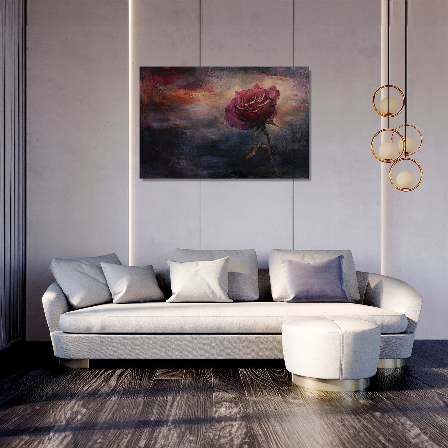 Twilight Rose Canvas