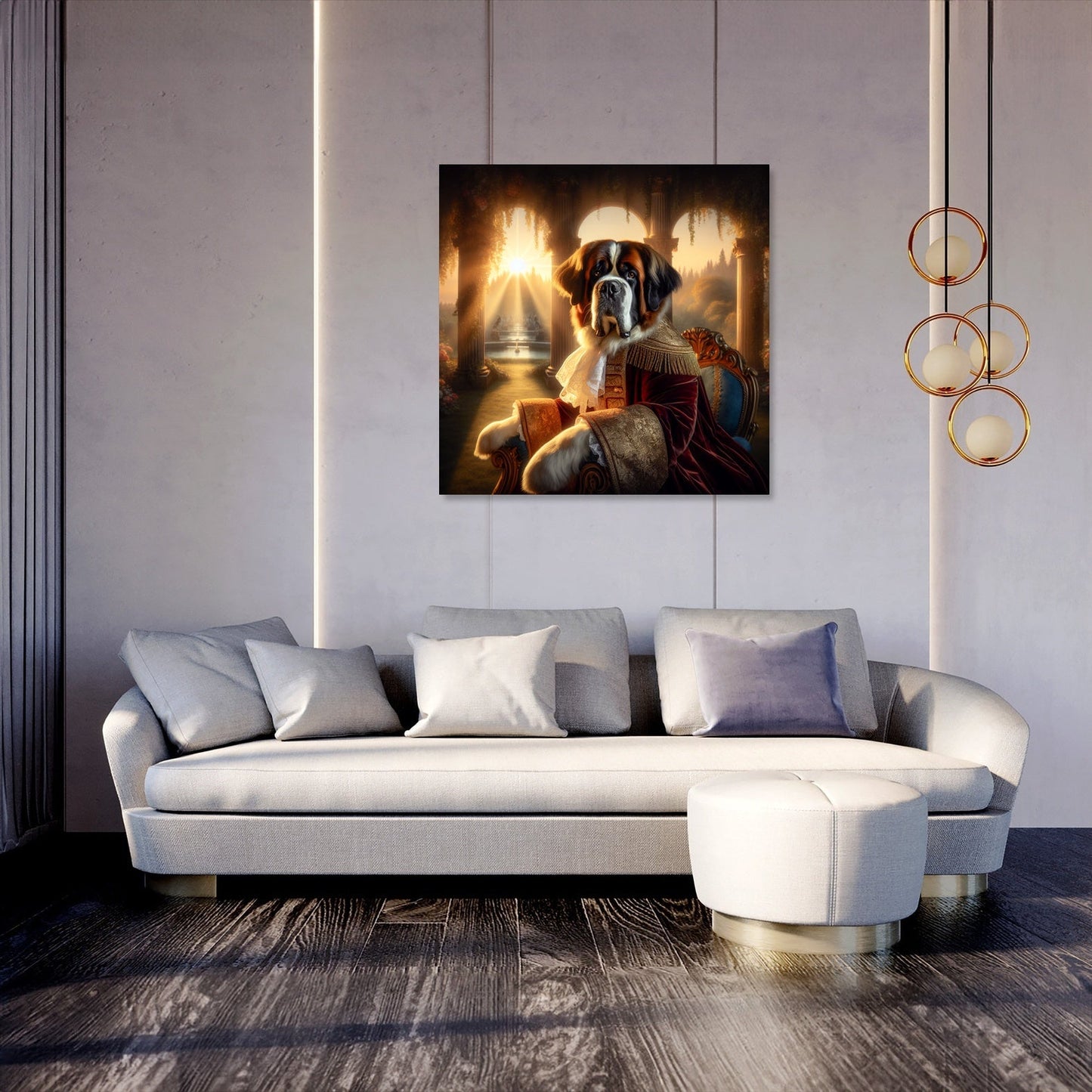 Regal Dawn Saint Bernard Canvas