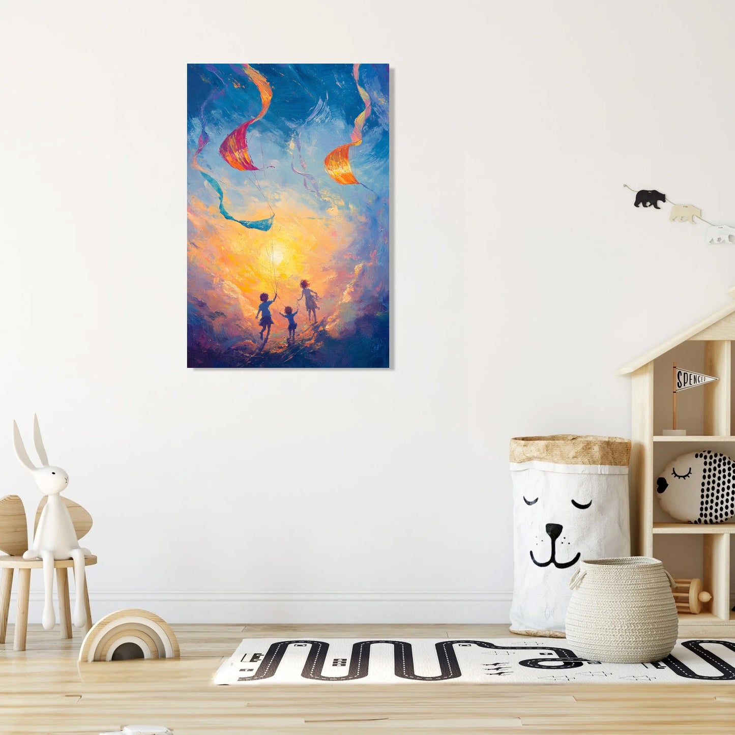 Rainbow Kite Canvas
