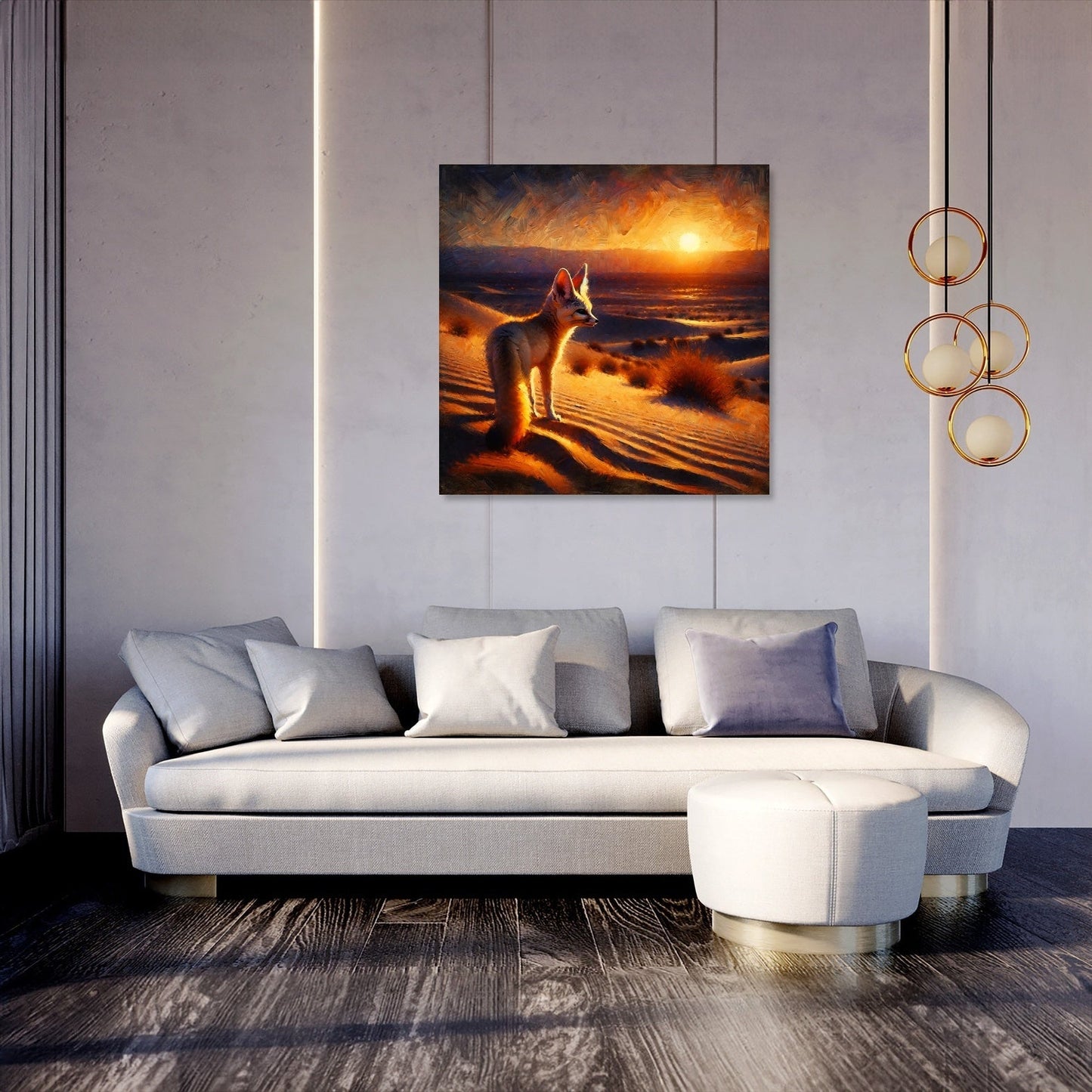 Desert Dusk Wanderer Canvas