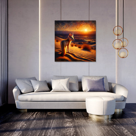 Desert Dusk Wanderer Canvas