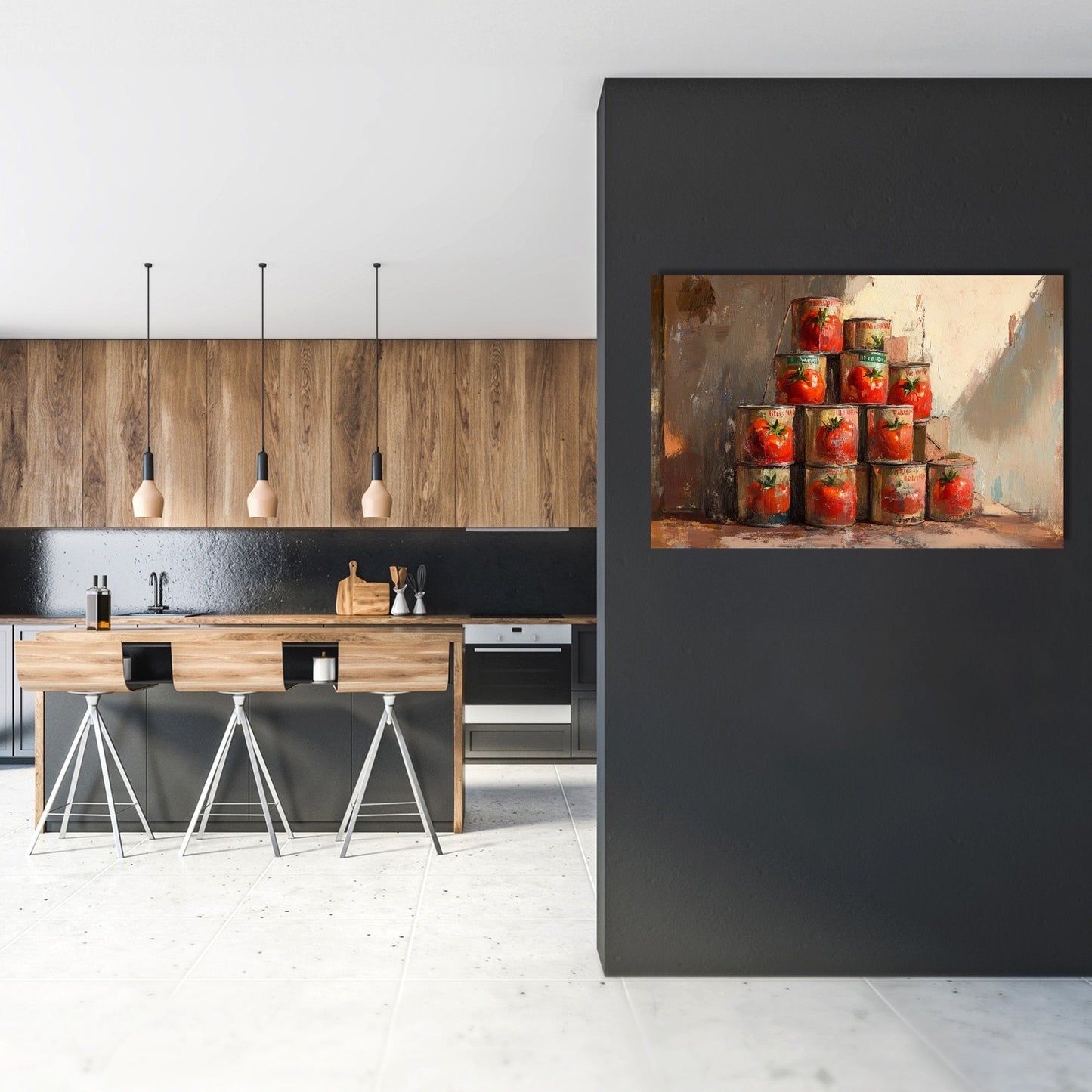 Tomato Pyramid Canvas