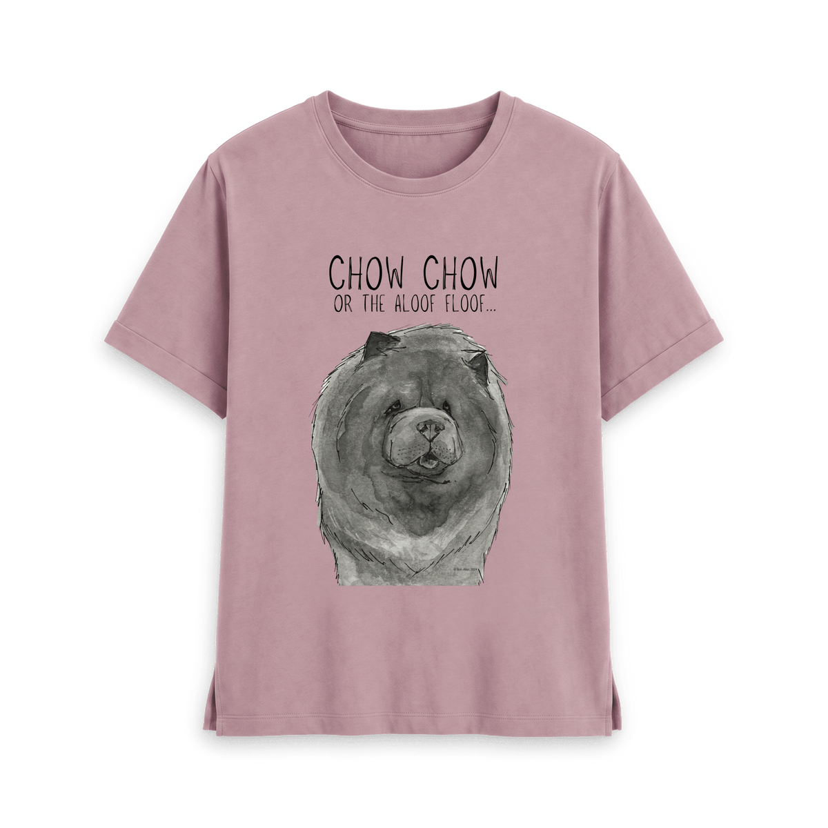 Stylish & Comfy: Blue Chow Chow Women's Relaxed Fit T-Shirt – The Perfect Fit for Dog Lovers!