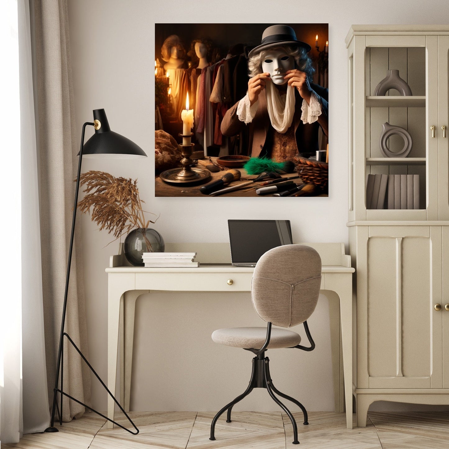 Unmasking Shadows Canvas
