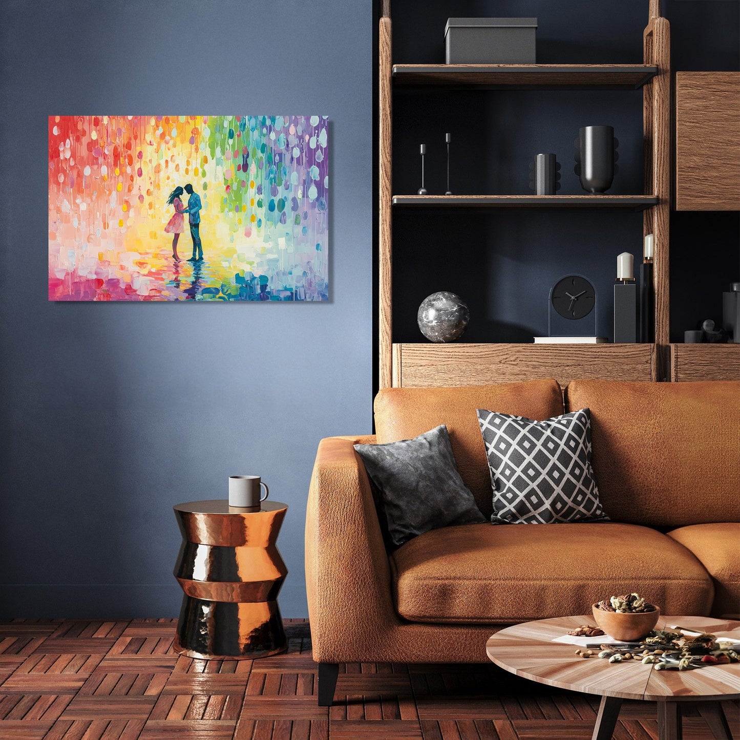 Colourful Rain Dance Canvas