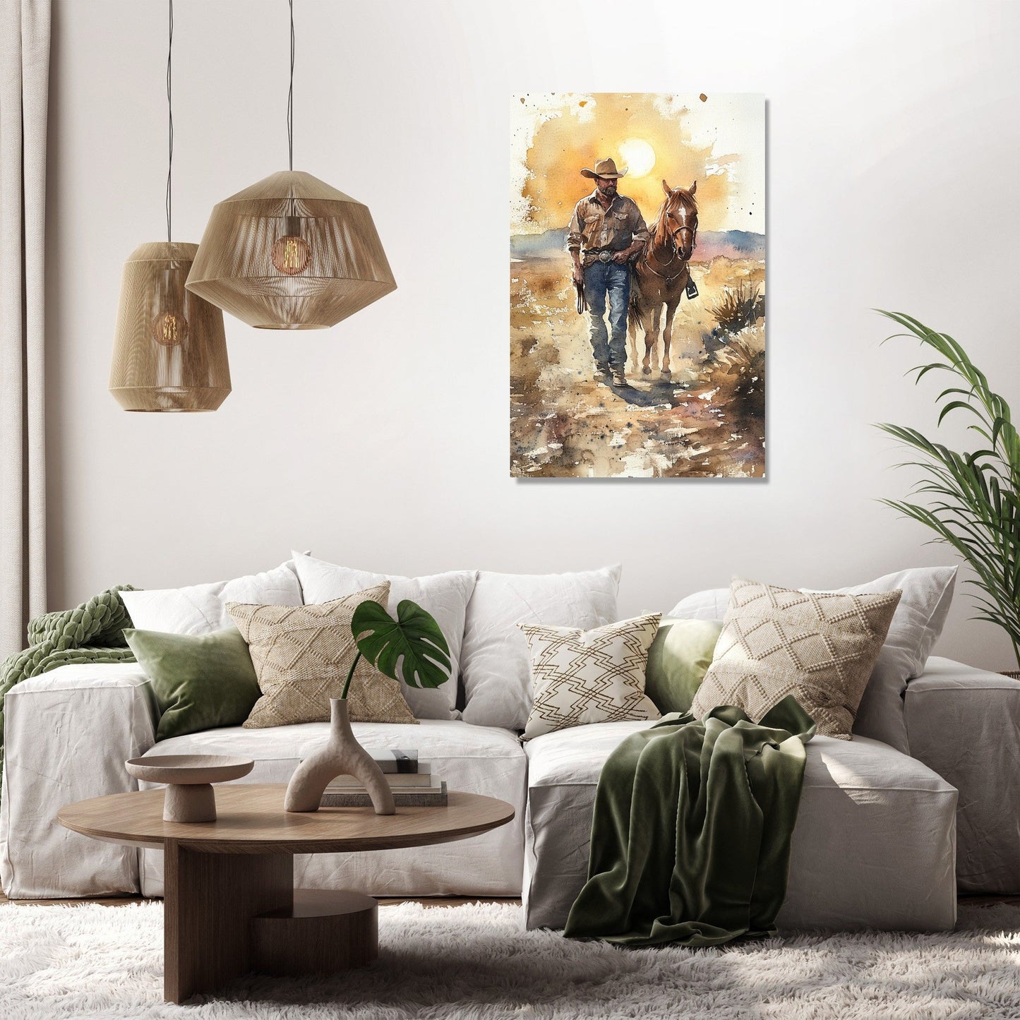 Outlaw's Sunset Canvas