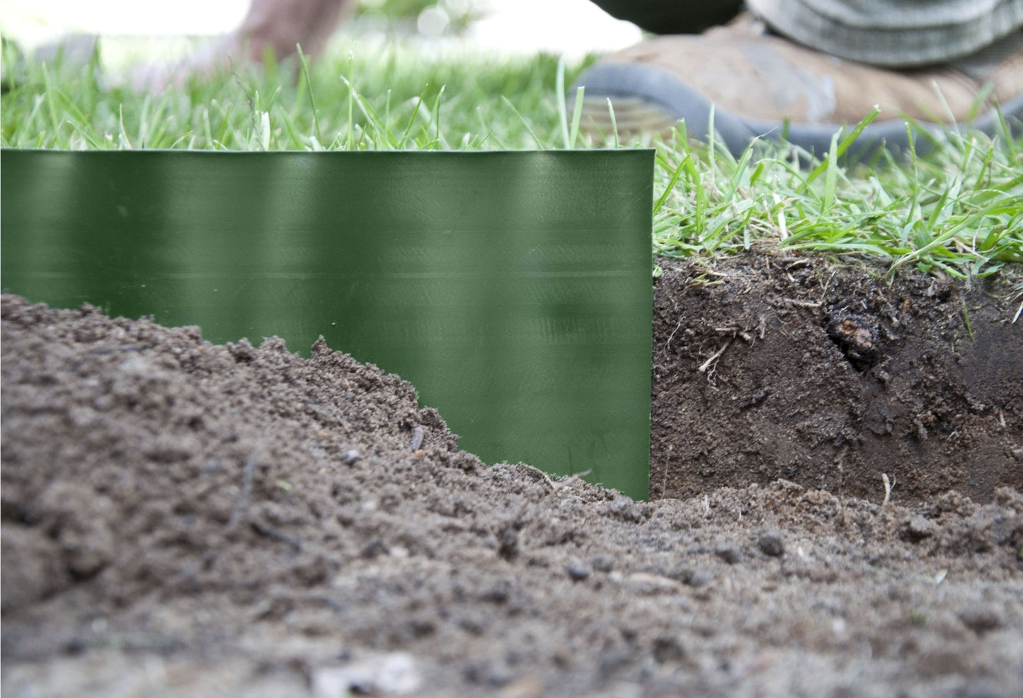 Wavy Plastic Garden Lawn Edging, H=15CM, L=9M, Green