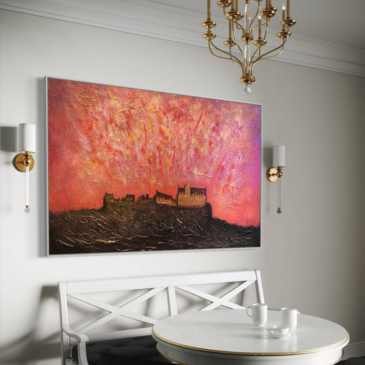 Edinburgh Castle Fireworks ii | Statement Interior Wall Art from Scotland