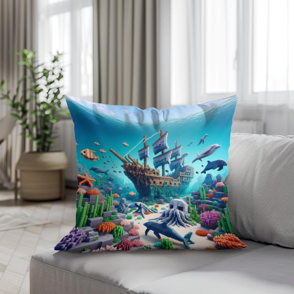 Ocean Depths Cotton Cushion
