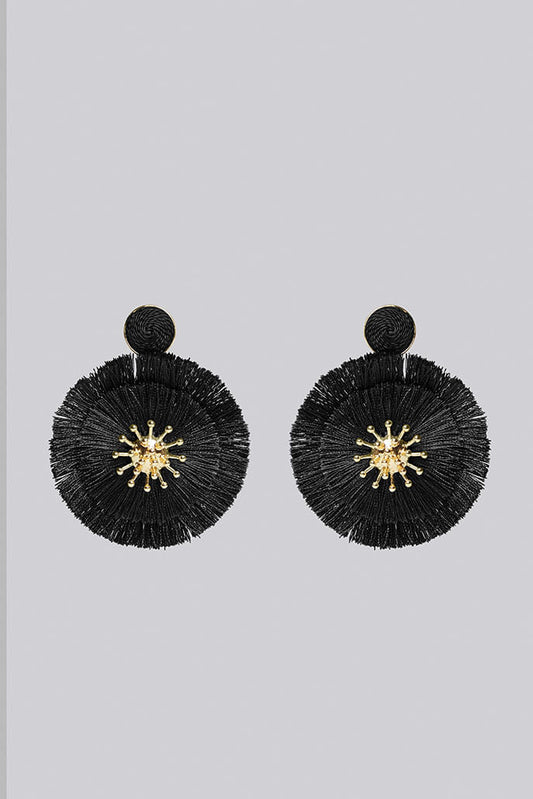 Louche Edom Earrings - Black