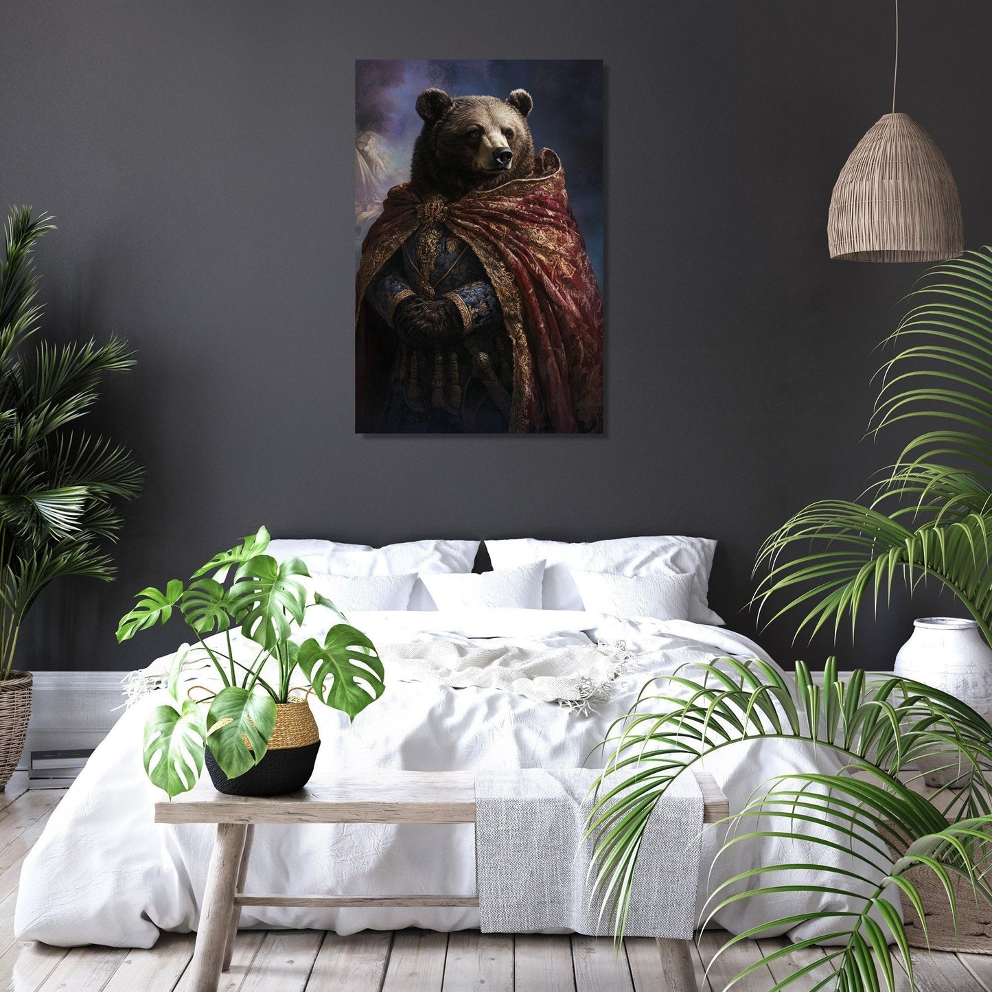Majestic Monarch Bear Canvas