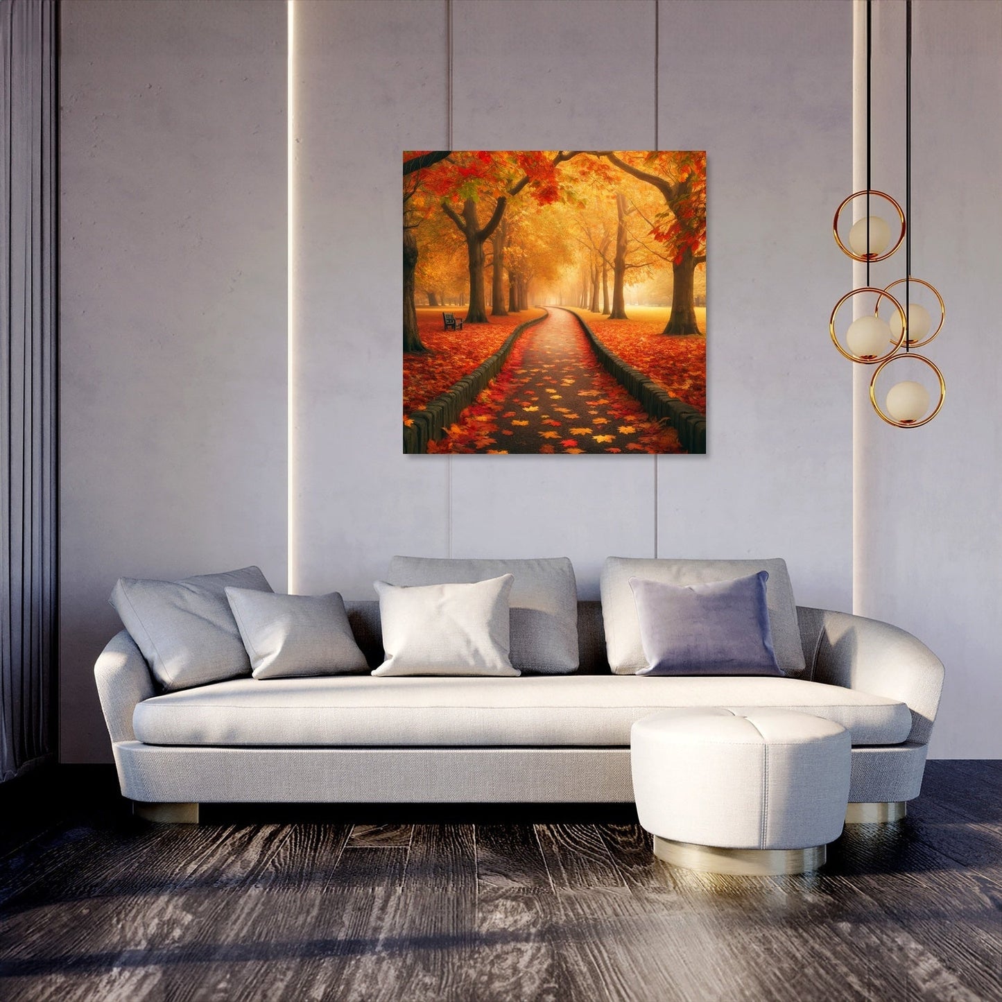 Autumn Pathway Serenity Canvas