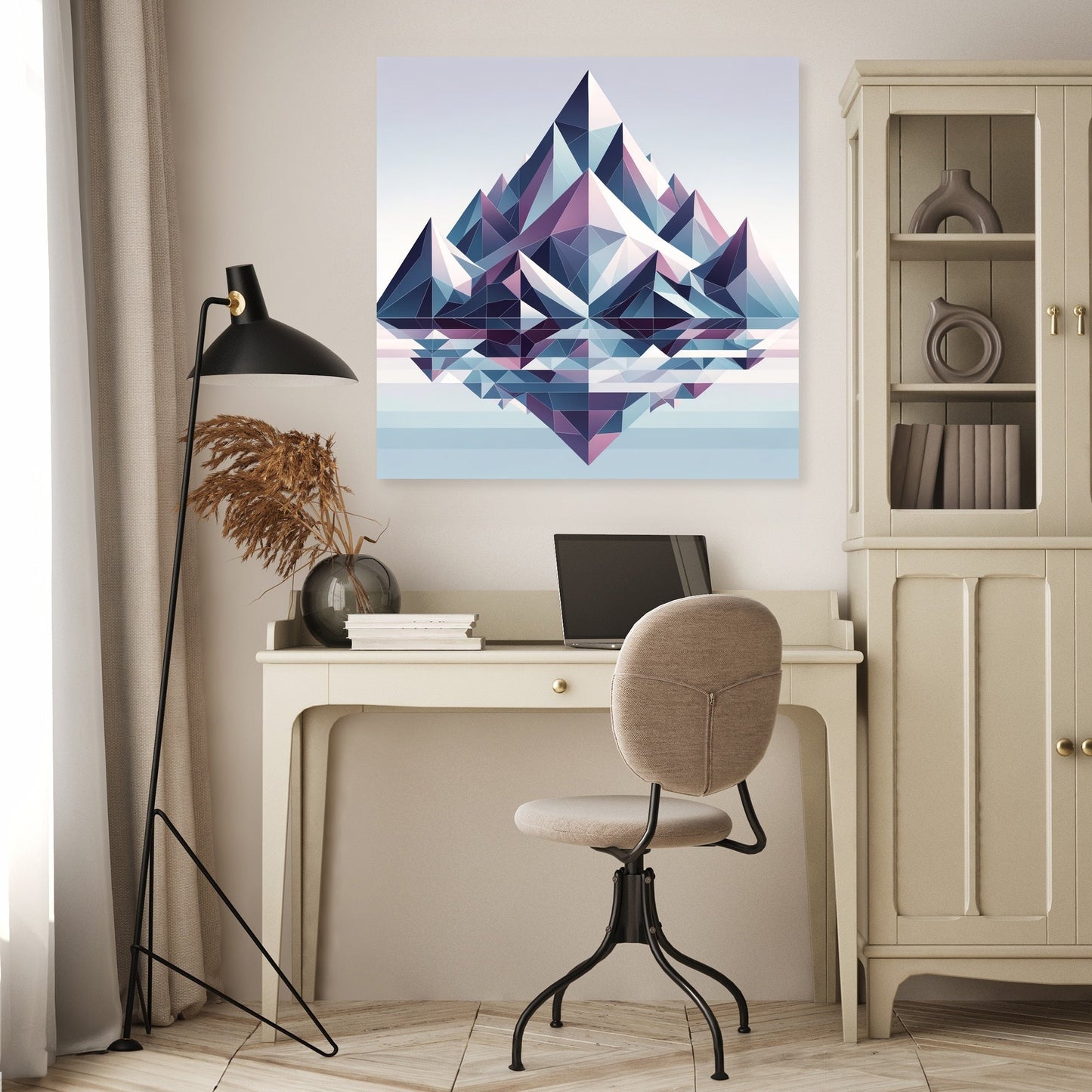 Mountain Geometry Canvas