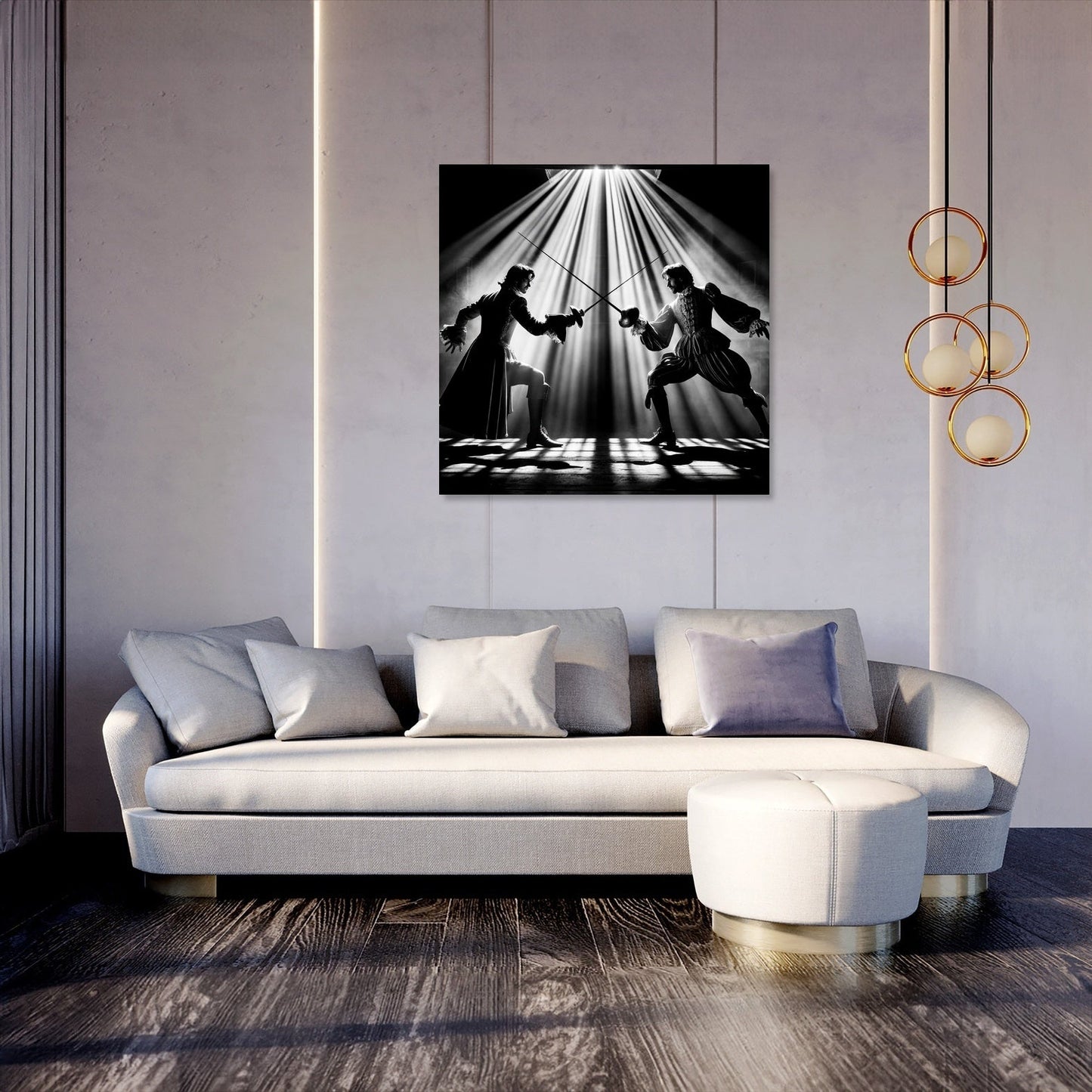 Dramatic Duel Canvas
