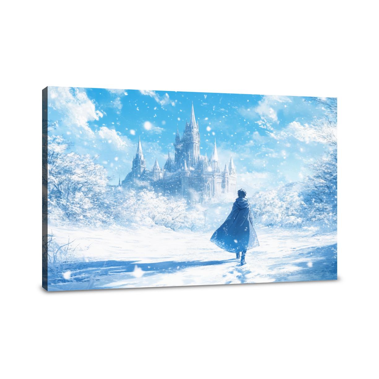 Cloaked Journey Castle Canvas