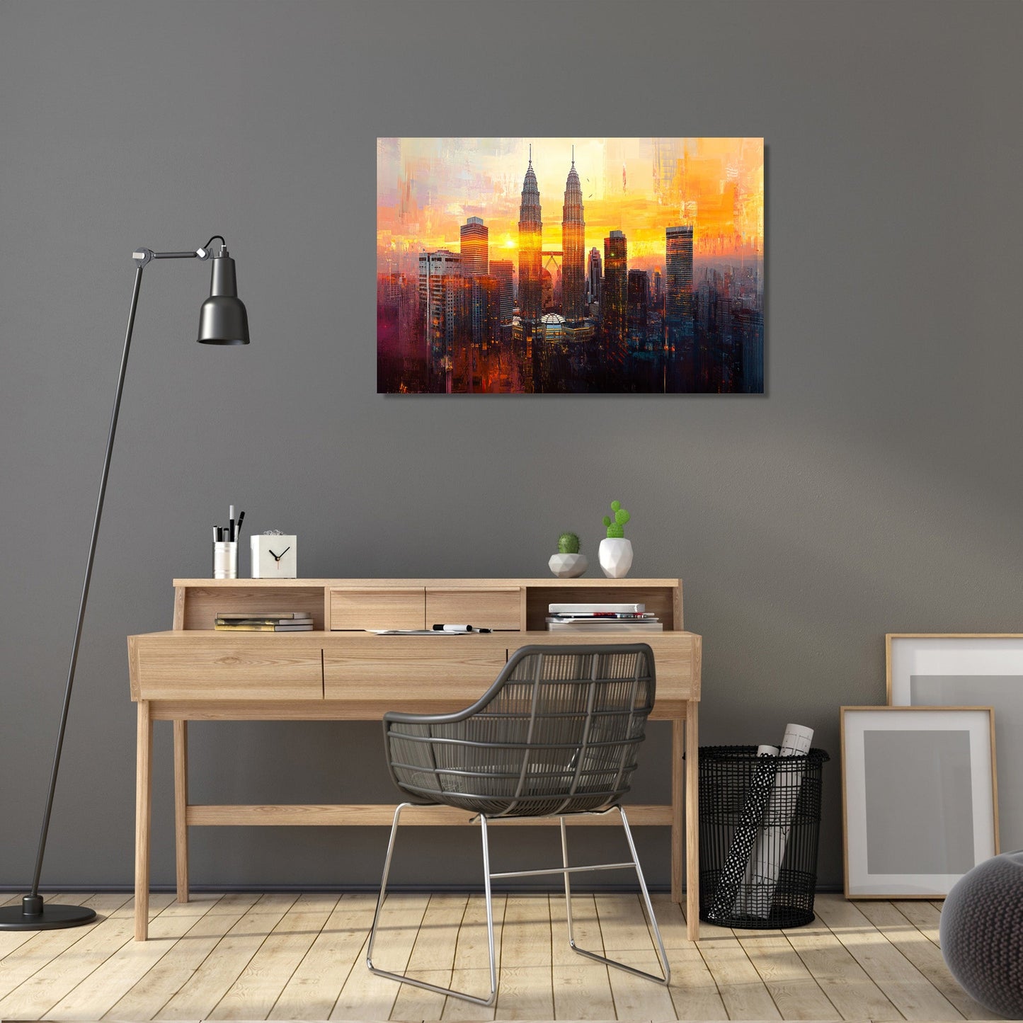 Petronas Towers Twilight Canvas