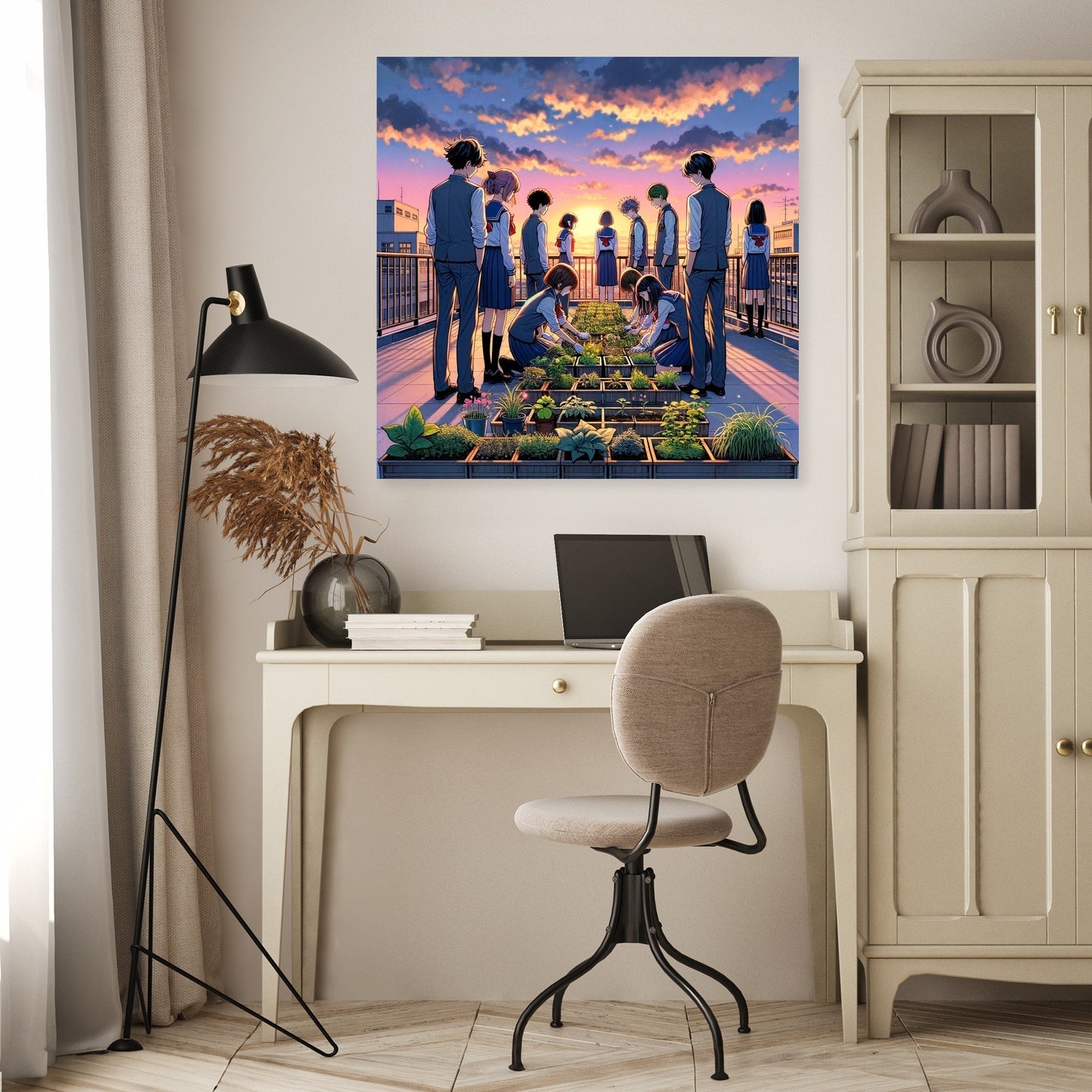 Rooftop Dreamscape Canvas