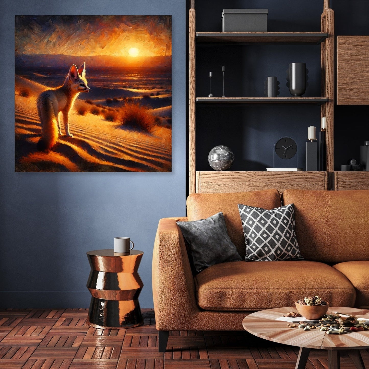 Desert Dusk Wanderer Canvas