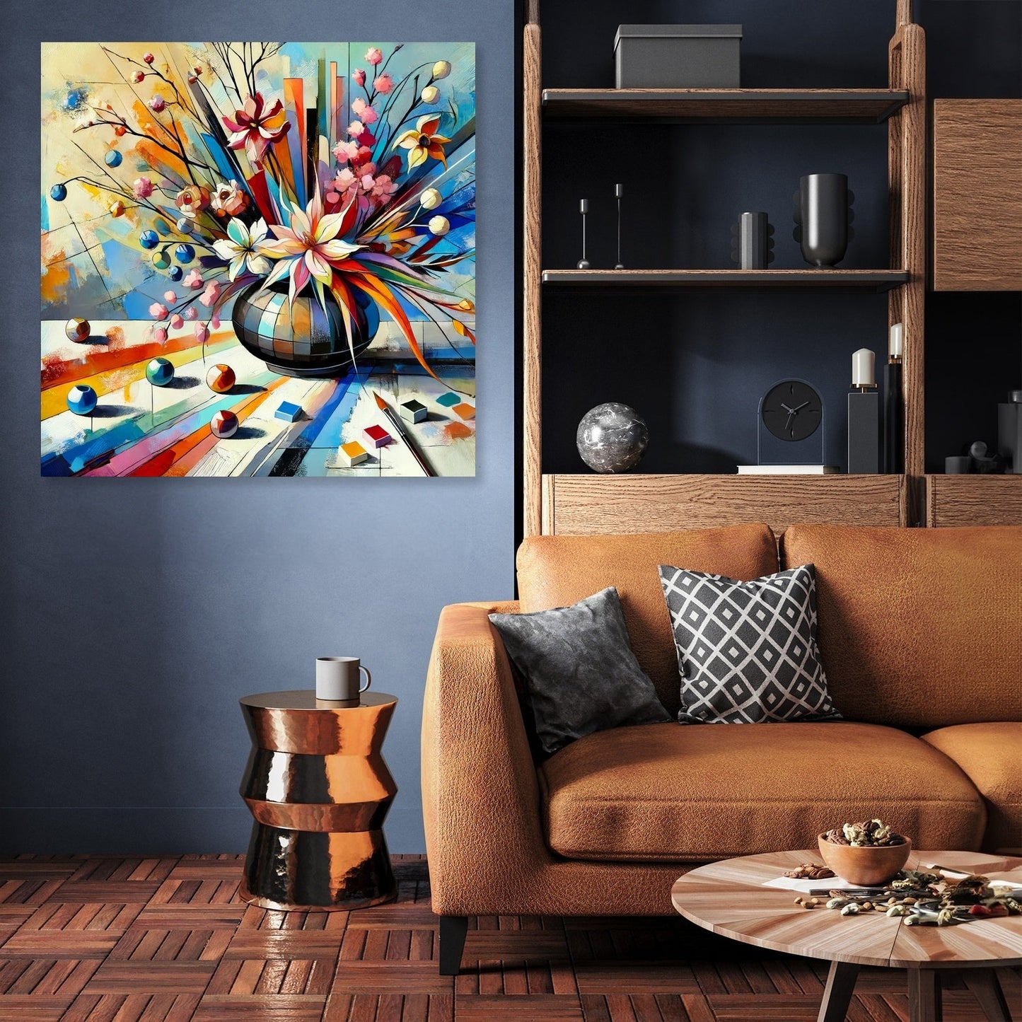 Abstract Ikebana Canvas