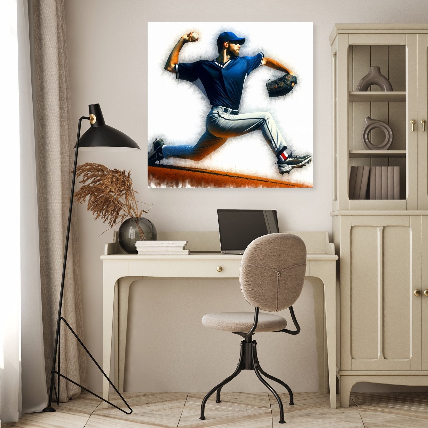 Pitcher's Moment Canvas