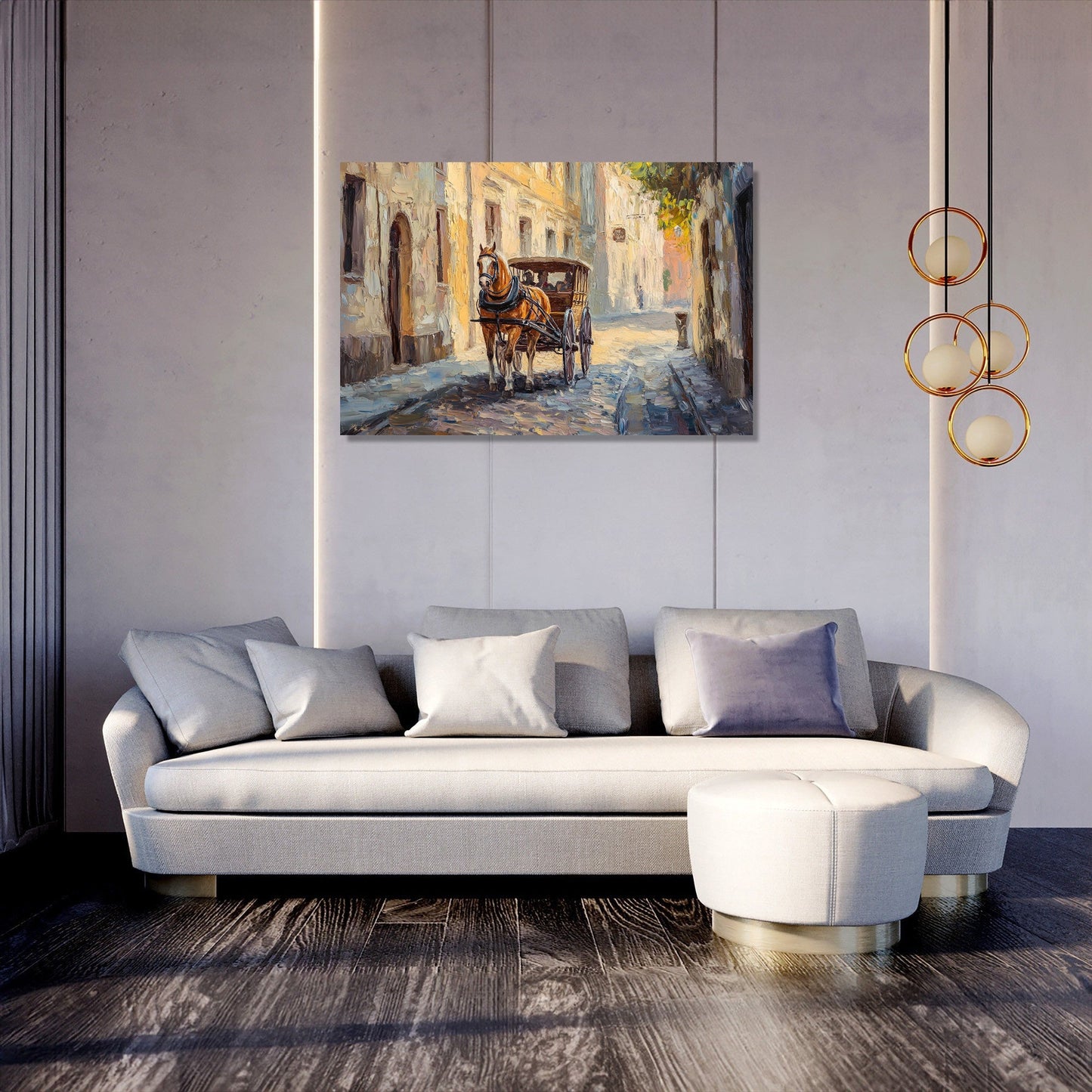 Cobblestone Carriage Canvas