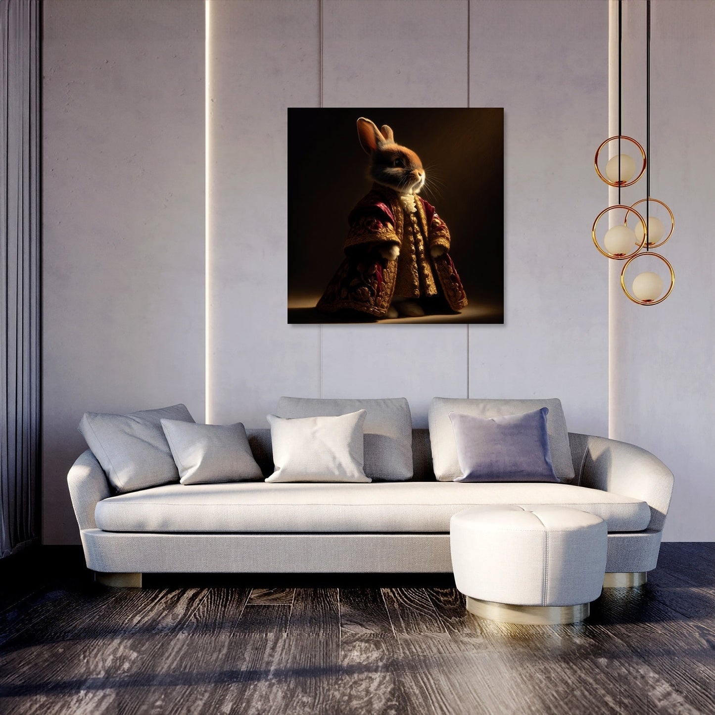 Regal Rabbit Majesty Canvas