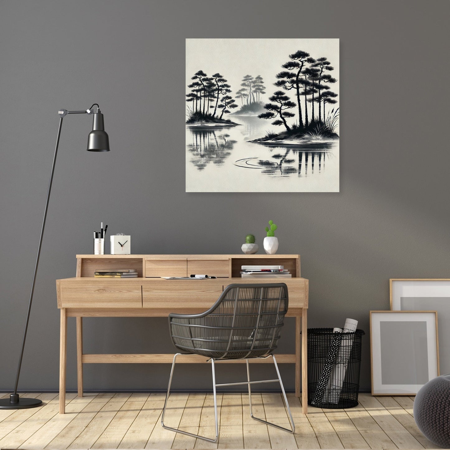Sumi-e Tranquility Canvas