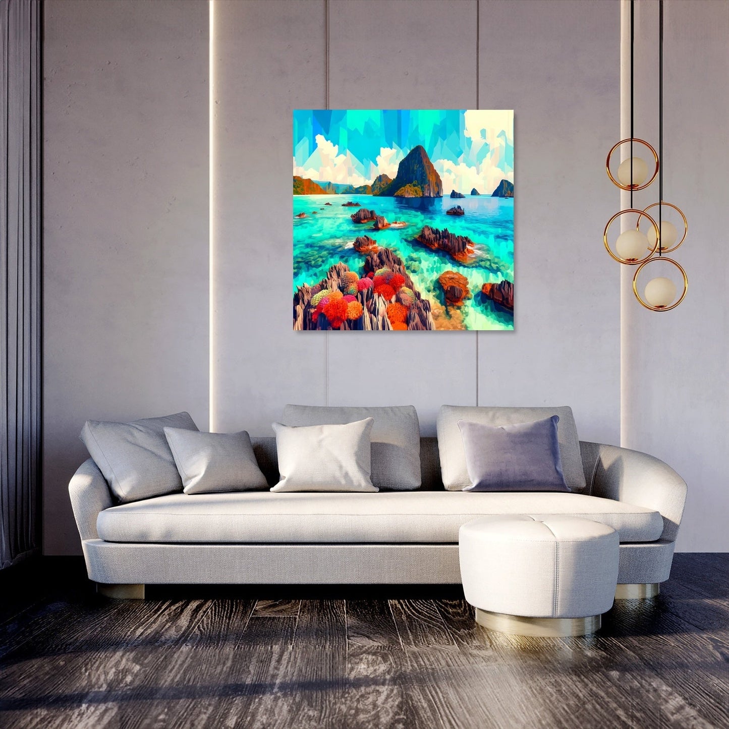 Coral Reef Vibrance Canvas