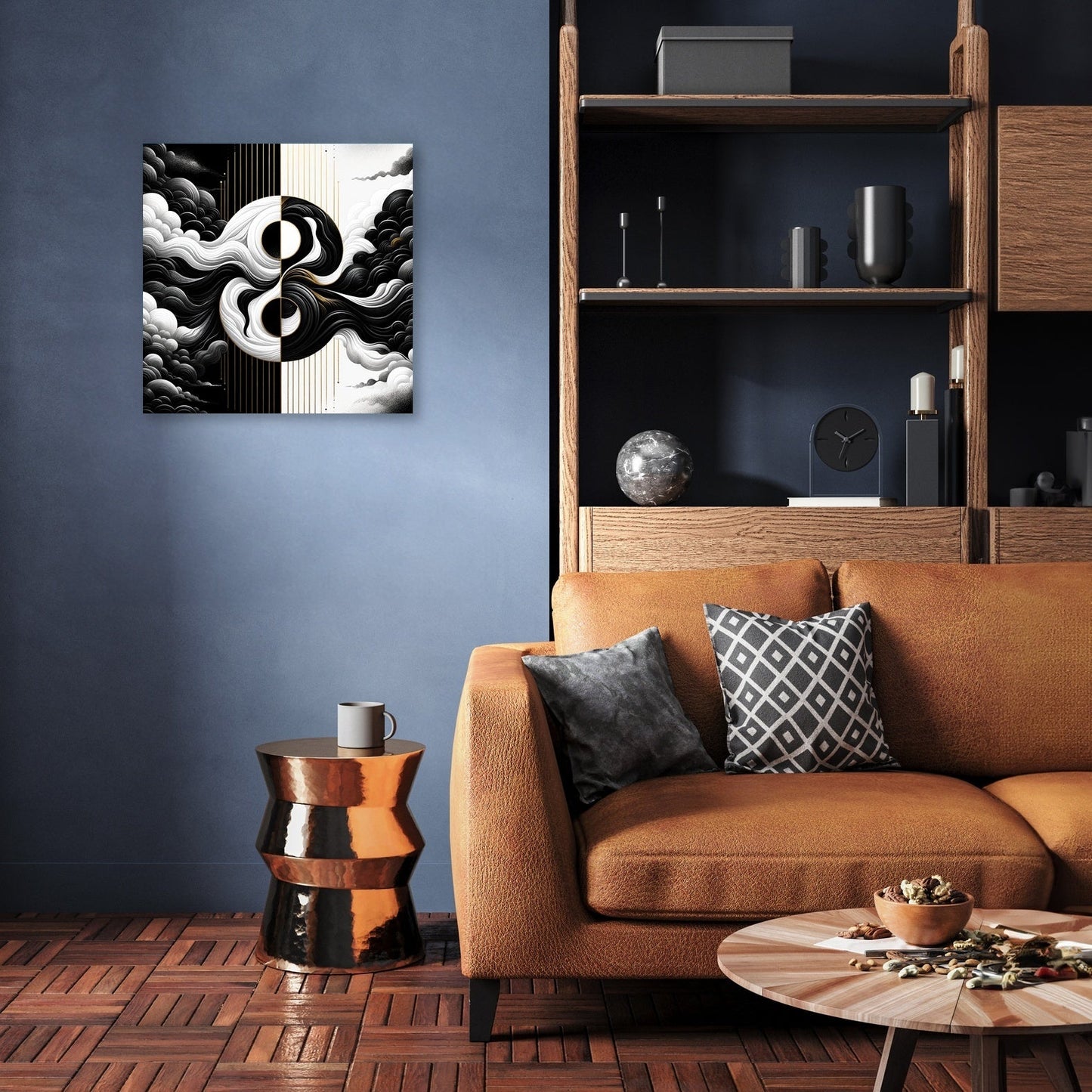Harmony in Contrast Canvas