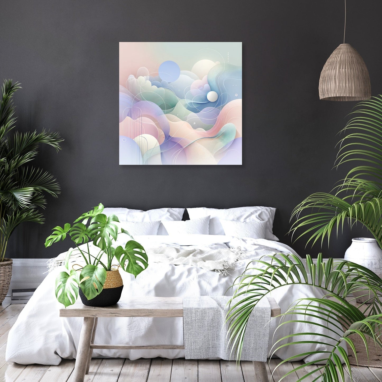 Serene Pastel Whisper Canvas