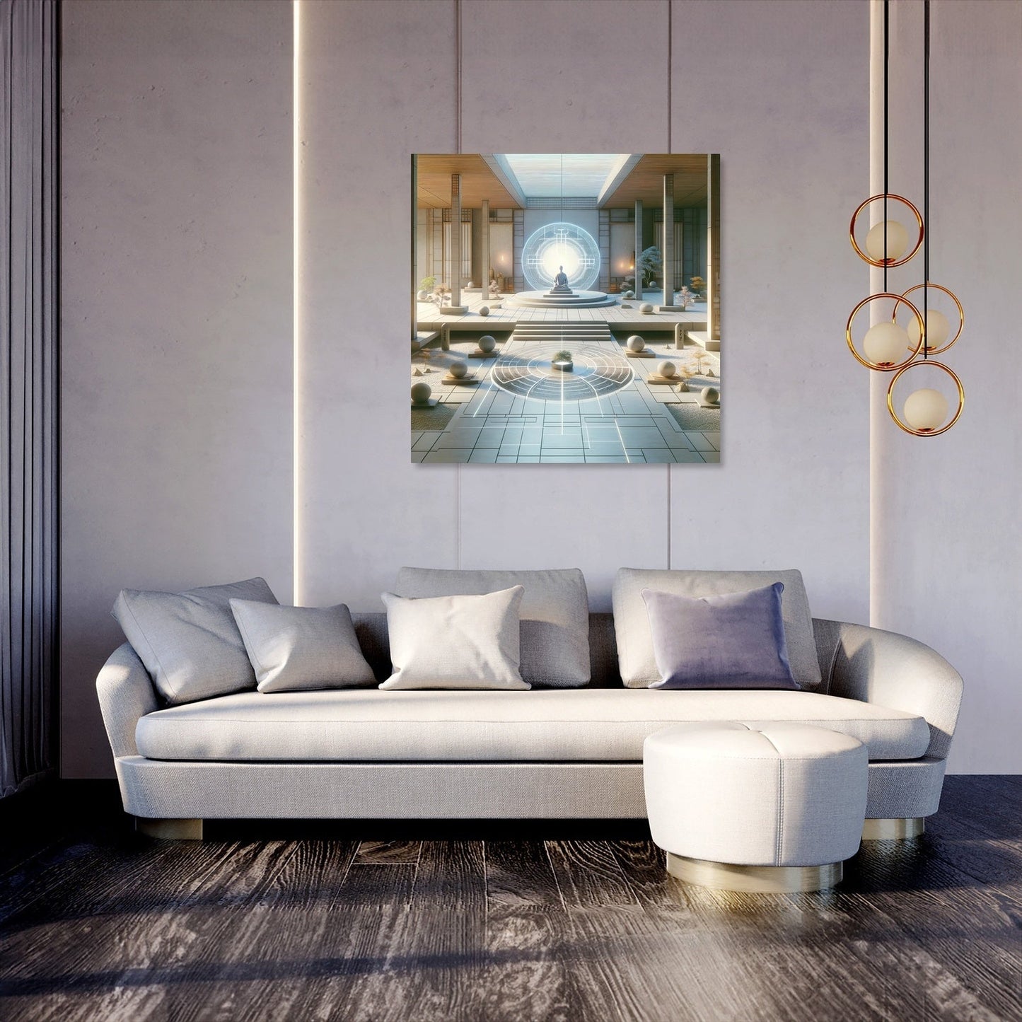 Serene Digital Zen Canvas