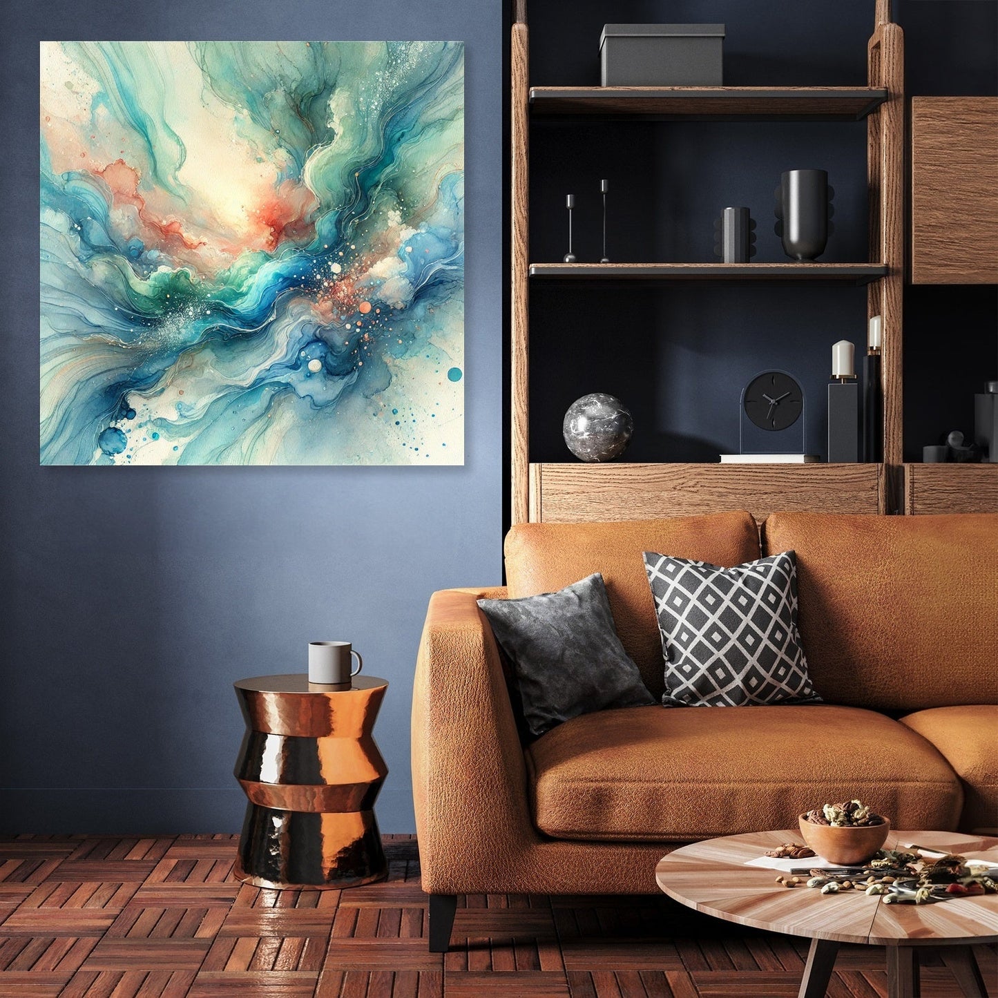 Oceanic Dream Swirl Canvas