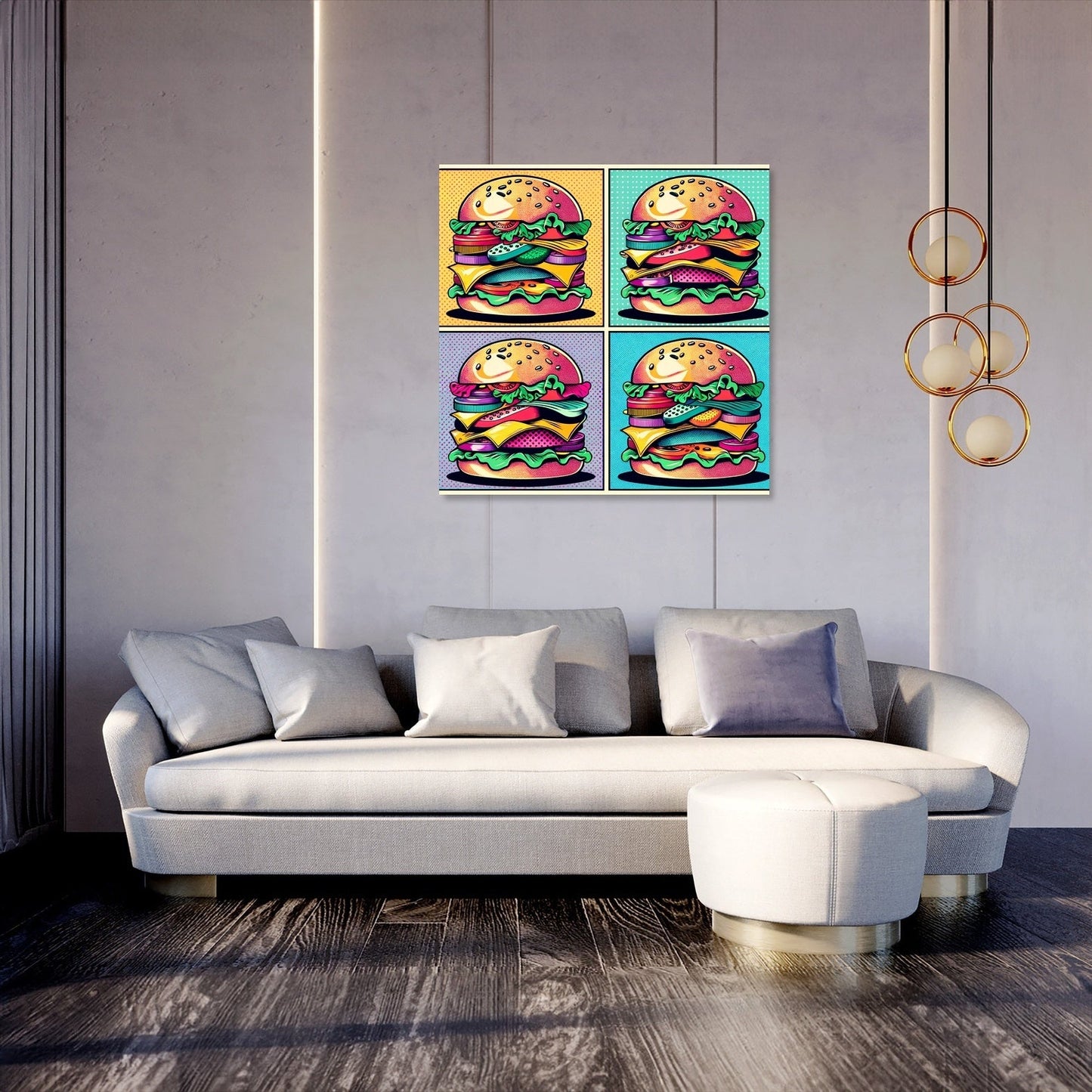 Burger Pop Canvas