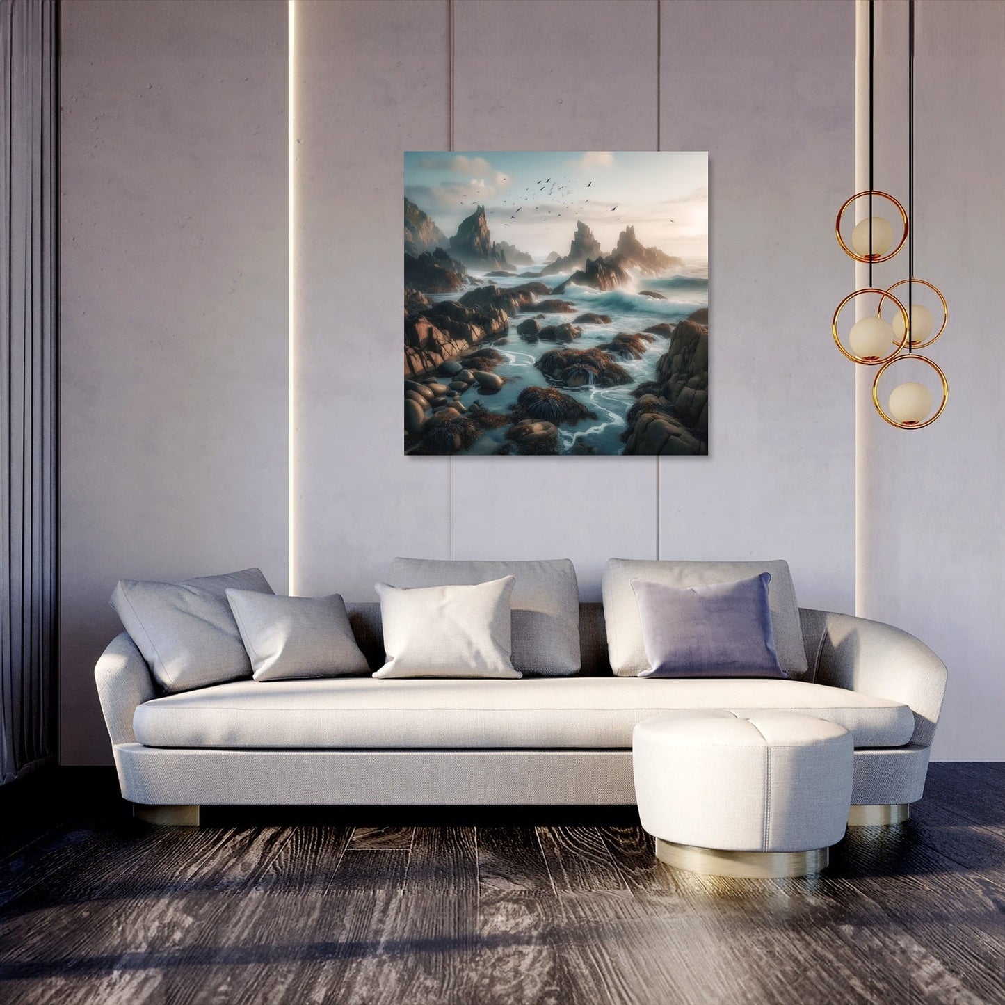 Morning Coastline Canvas