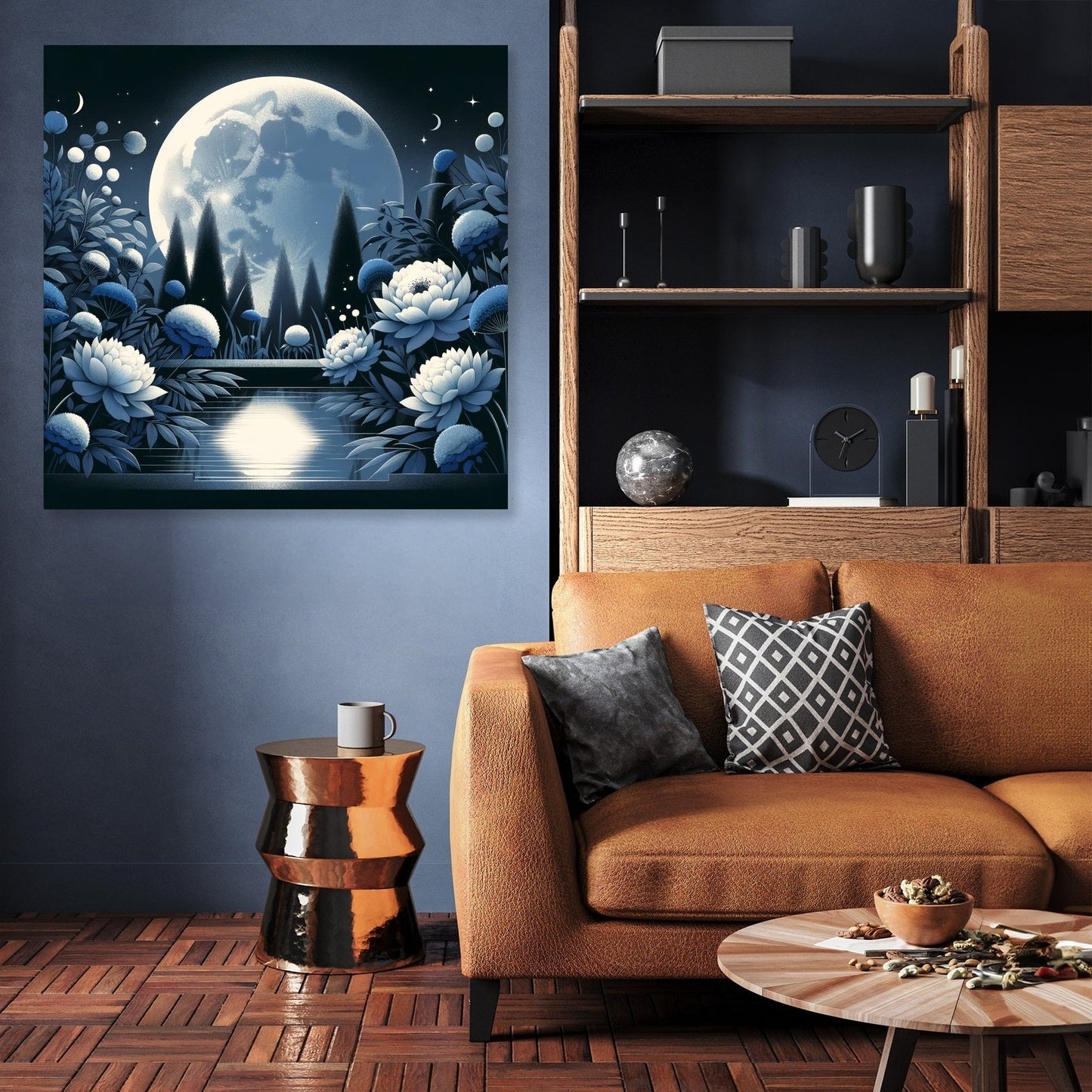 Moonlit Blossom Canvas