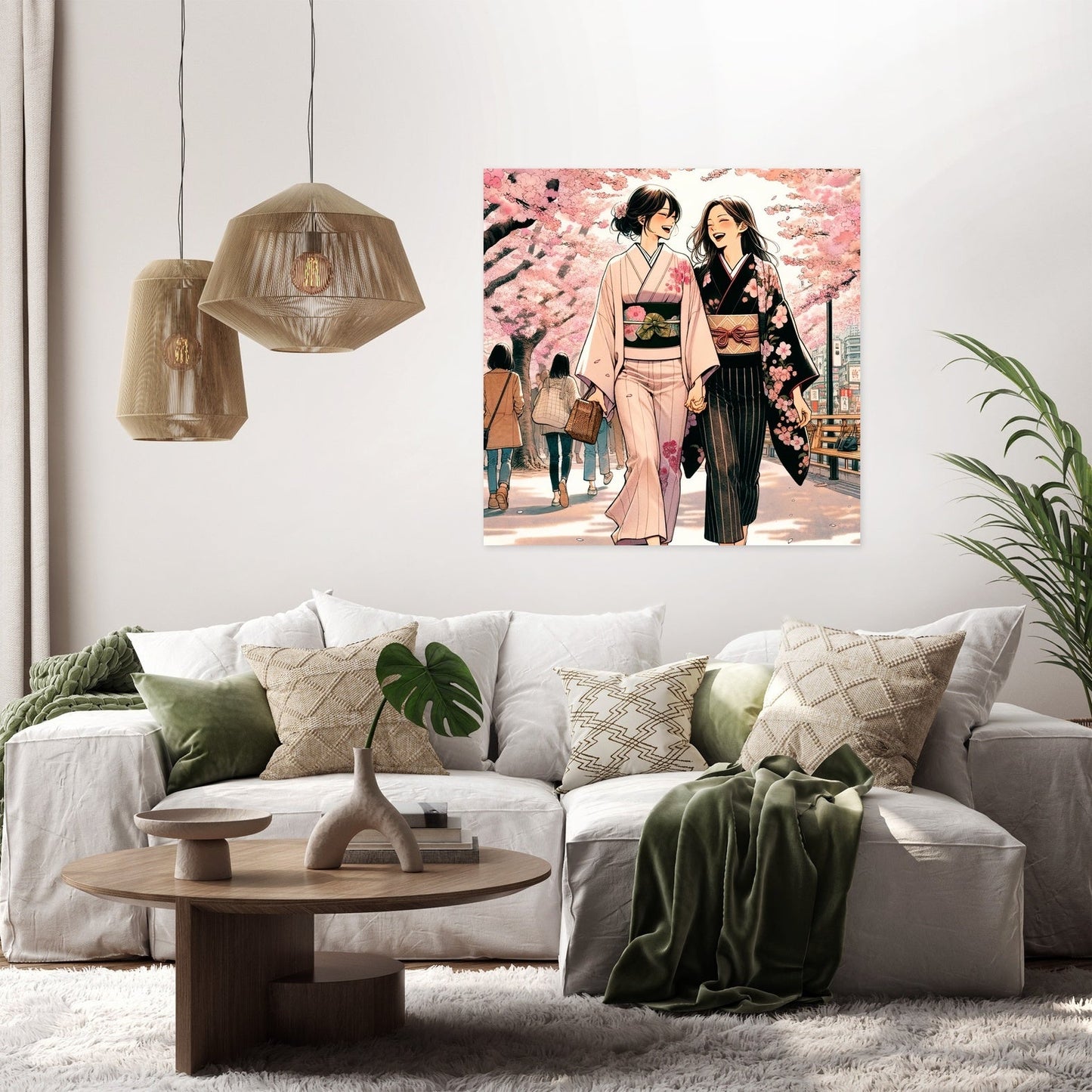Sakura Friendship Stroll Canvas