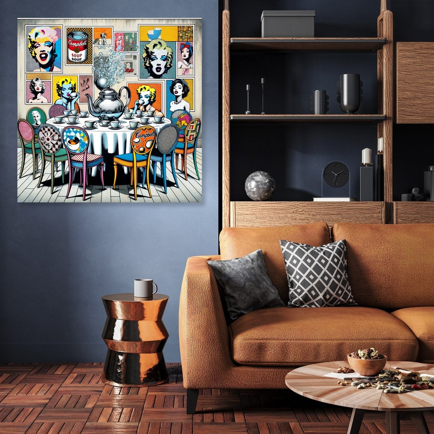 Modern Pop Tea Party Canvas