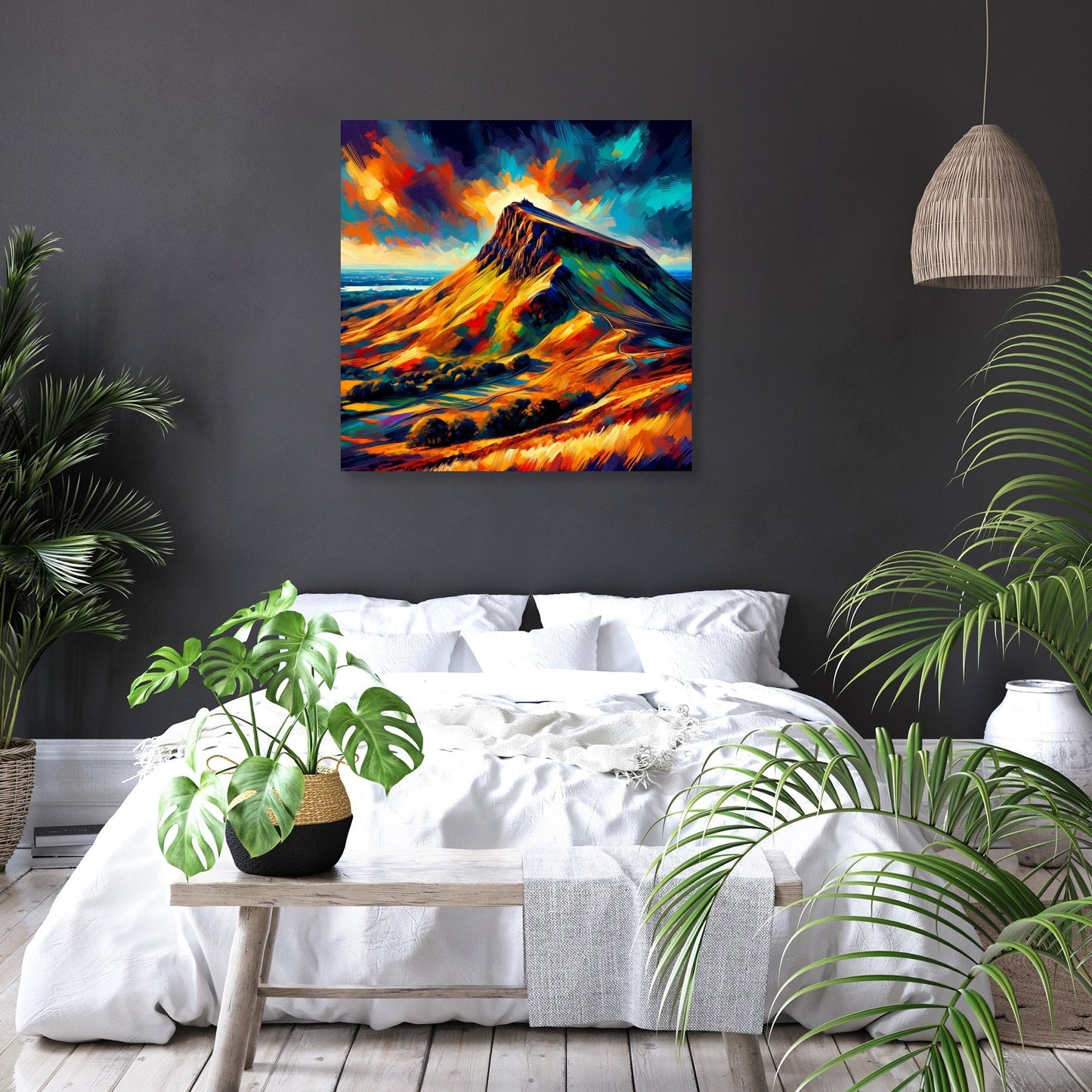 Edinburgh's Vibrant Arthur’s Seat Canvas