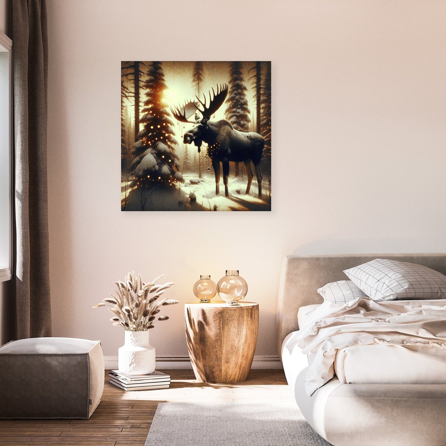Festive Forest Majesty Canvas