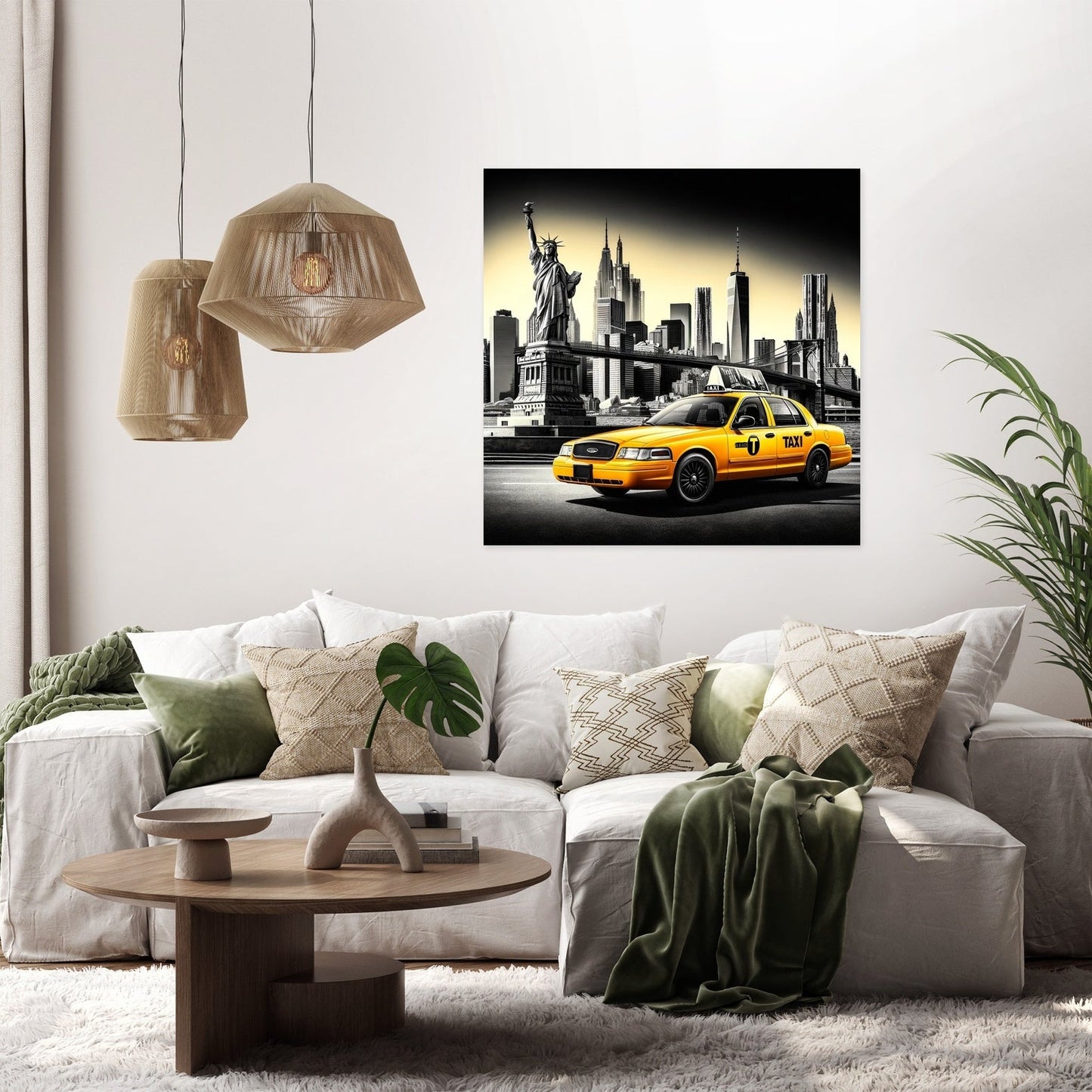 Yellow Cab in NYC Canvas