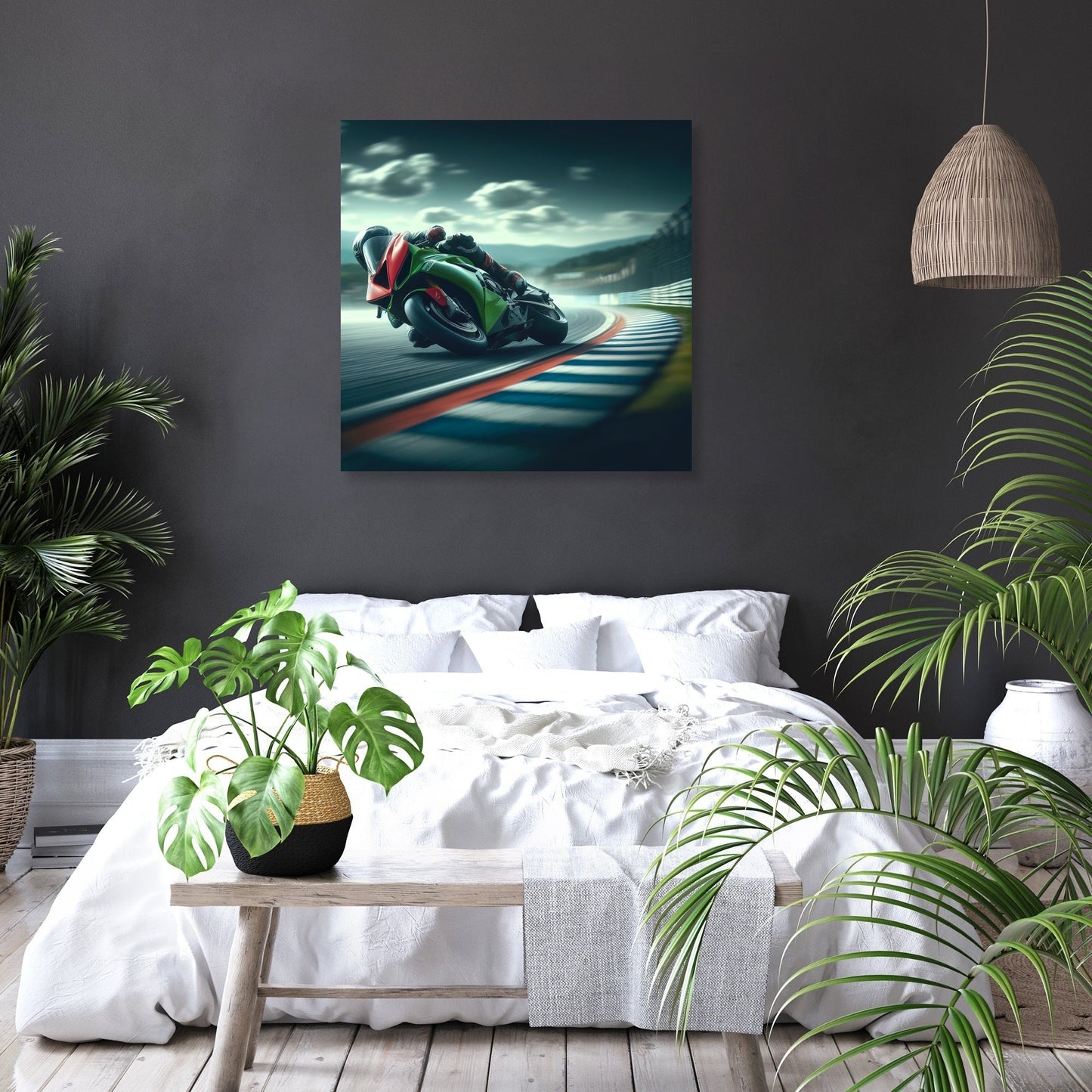Racetrack Rush Canvas