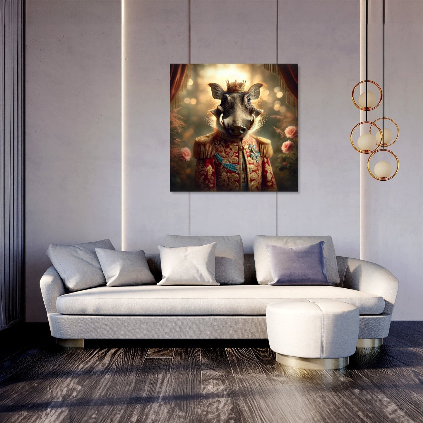 Regal Warthog Dawn Canvas