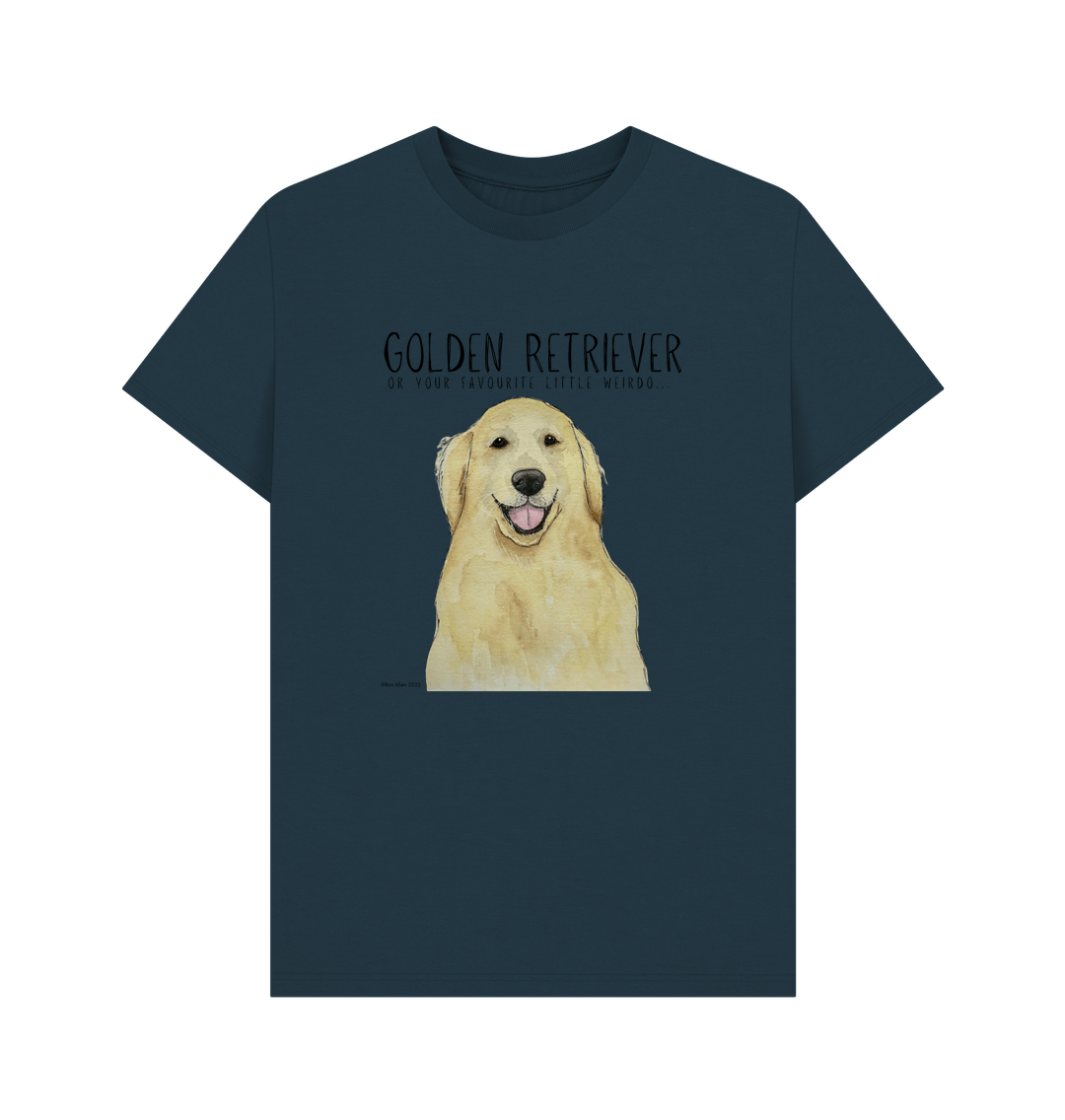 Golden Retriever Vibes: Men's Sustainable T-Shirt