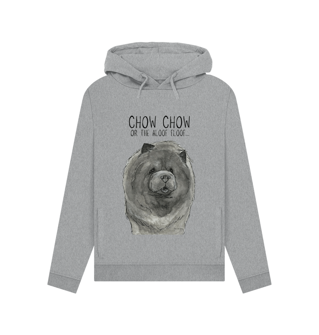 Cozy Up in the Blue Chow Chow Women's Hoodie – Featuring The Aloof Floof!